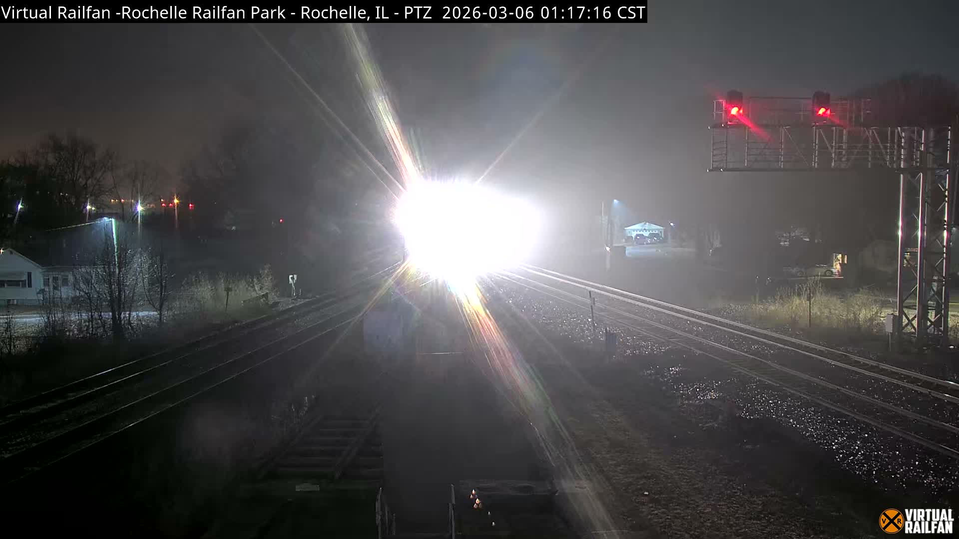 Rochelle Railfan Park Railroad Junction Live Cam - Rochelle, Ogle, Illinois, USA 