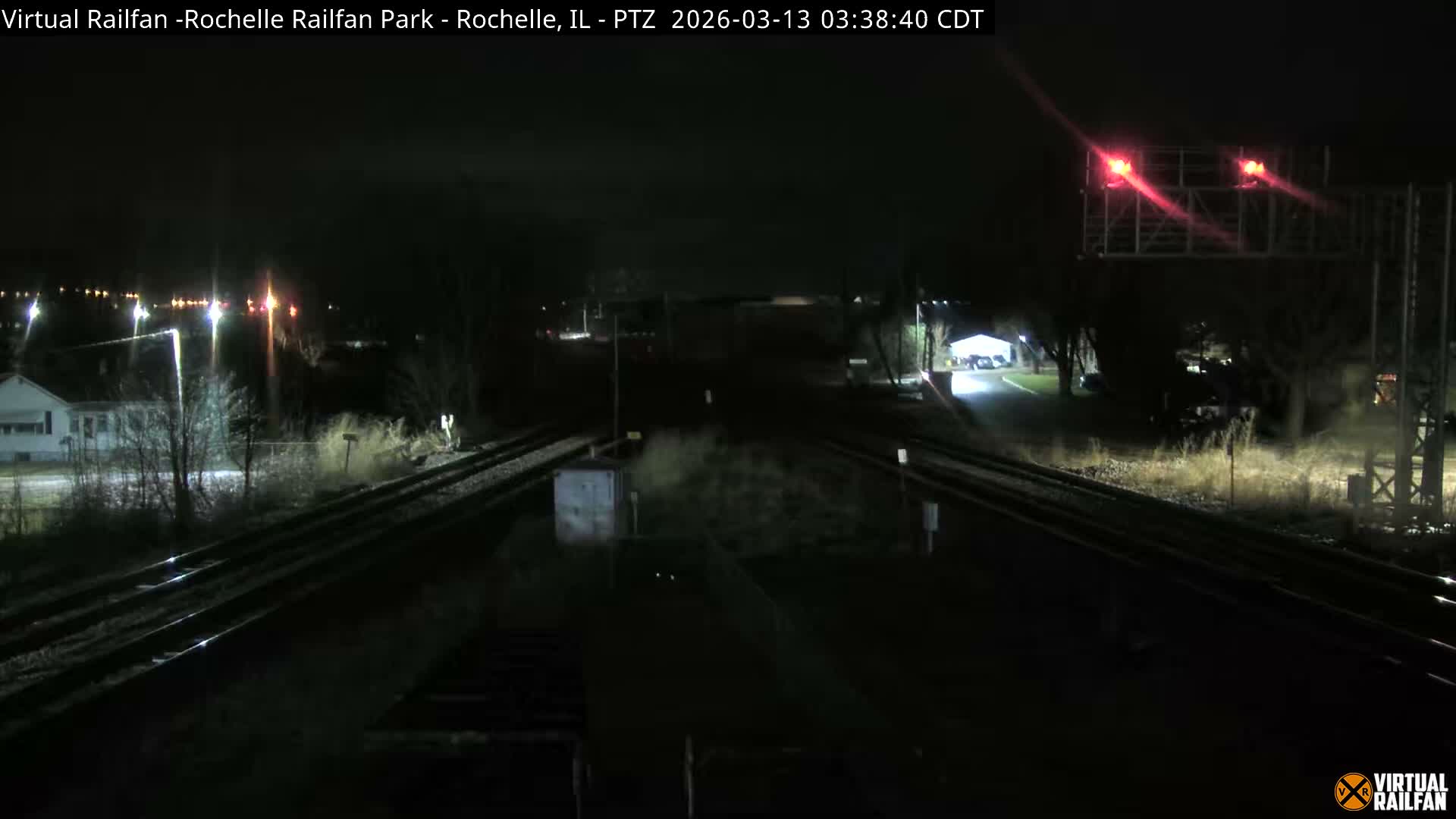 Rochelle Railfan Park Railroad Junction Live Cam - Rochelle, Ogle, Illinois, USA 