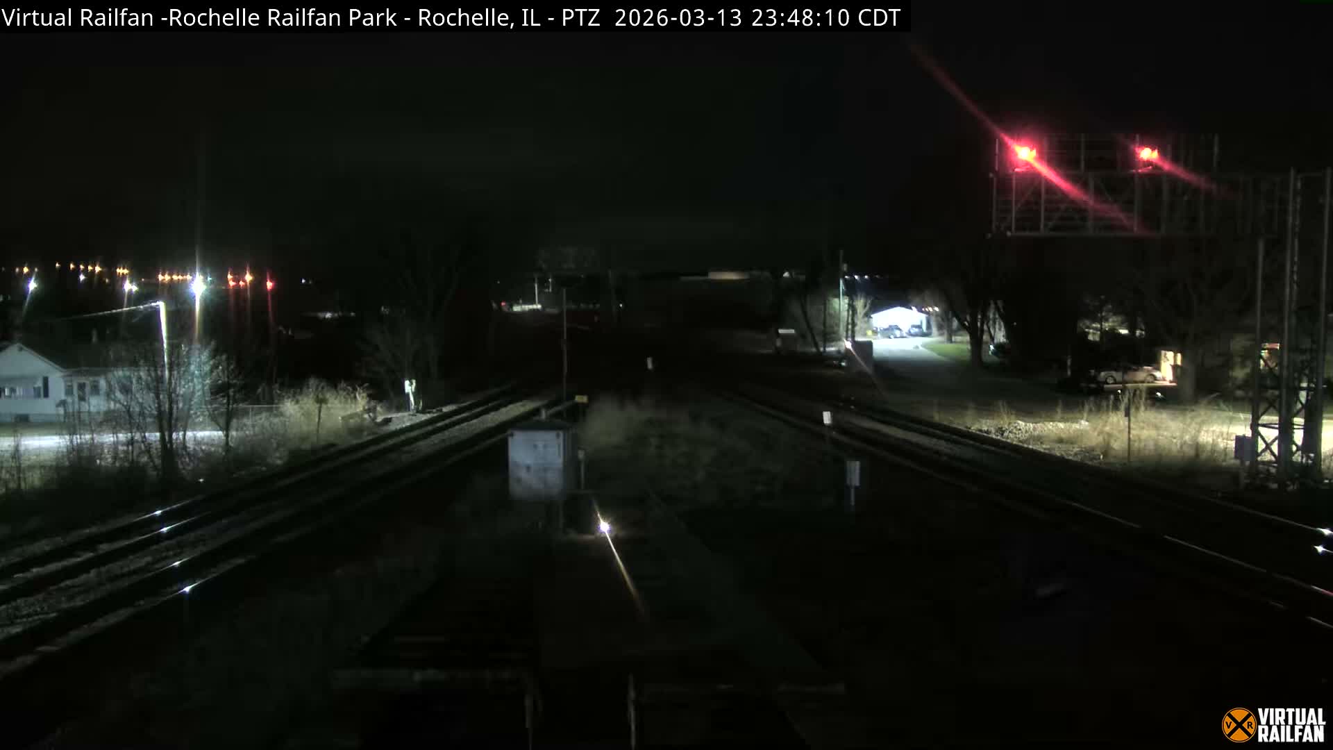 Rochelle Railfan Park Railroad Junction Live Cam - Rochelle, Ogle, Illinois, USA 