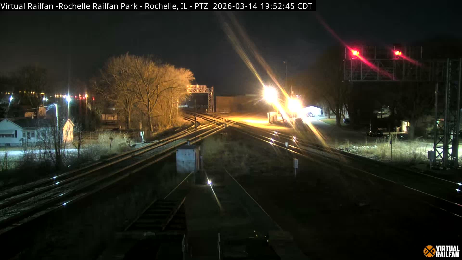 Rochelle Railfan Park Railroad Junction Live Cam - Rochelle, Ogle, Illinois, USA 