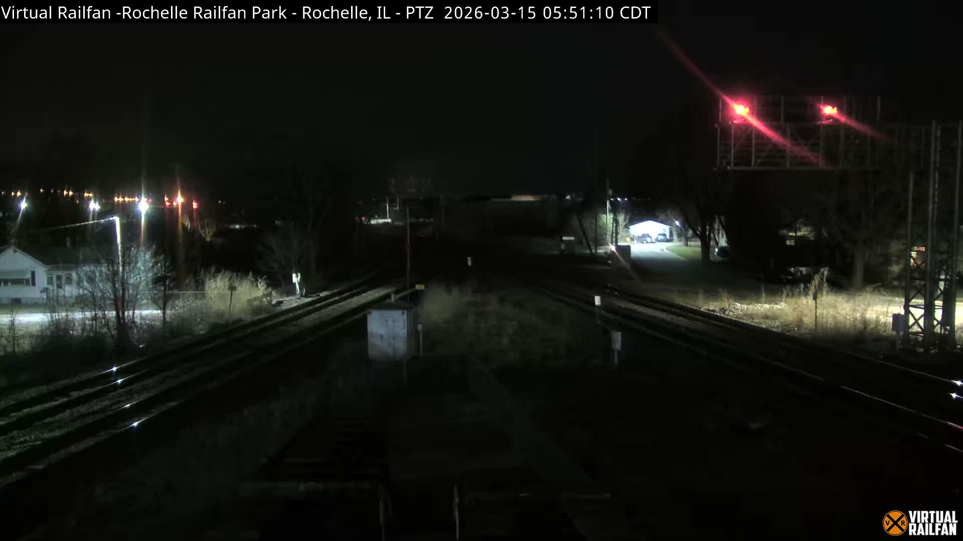 Rochelle Railfan Park Railroad Junction Live Cam - Rochelle, Ogle, Illinois, USA 