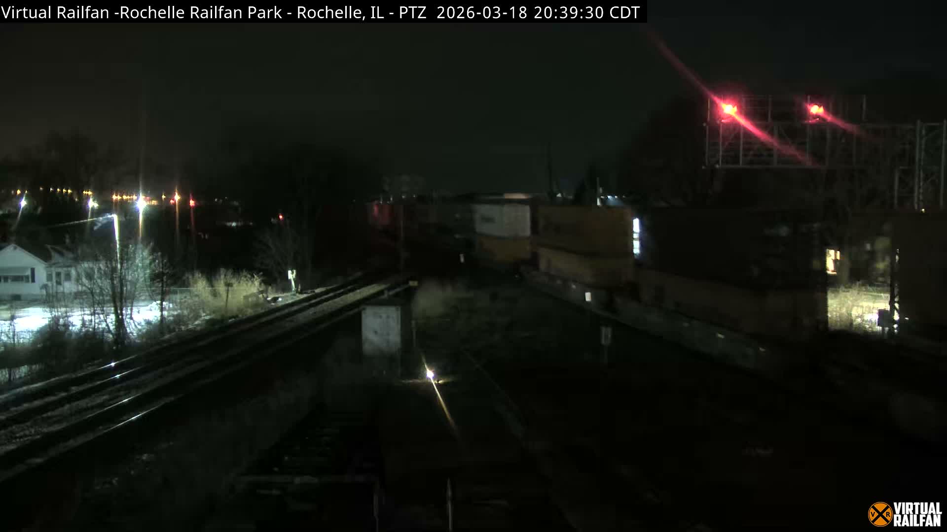 Rochelle Railfan Park Railroad Junction Live Cam - Rochelle, Ogle, Illinois, USA 