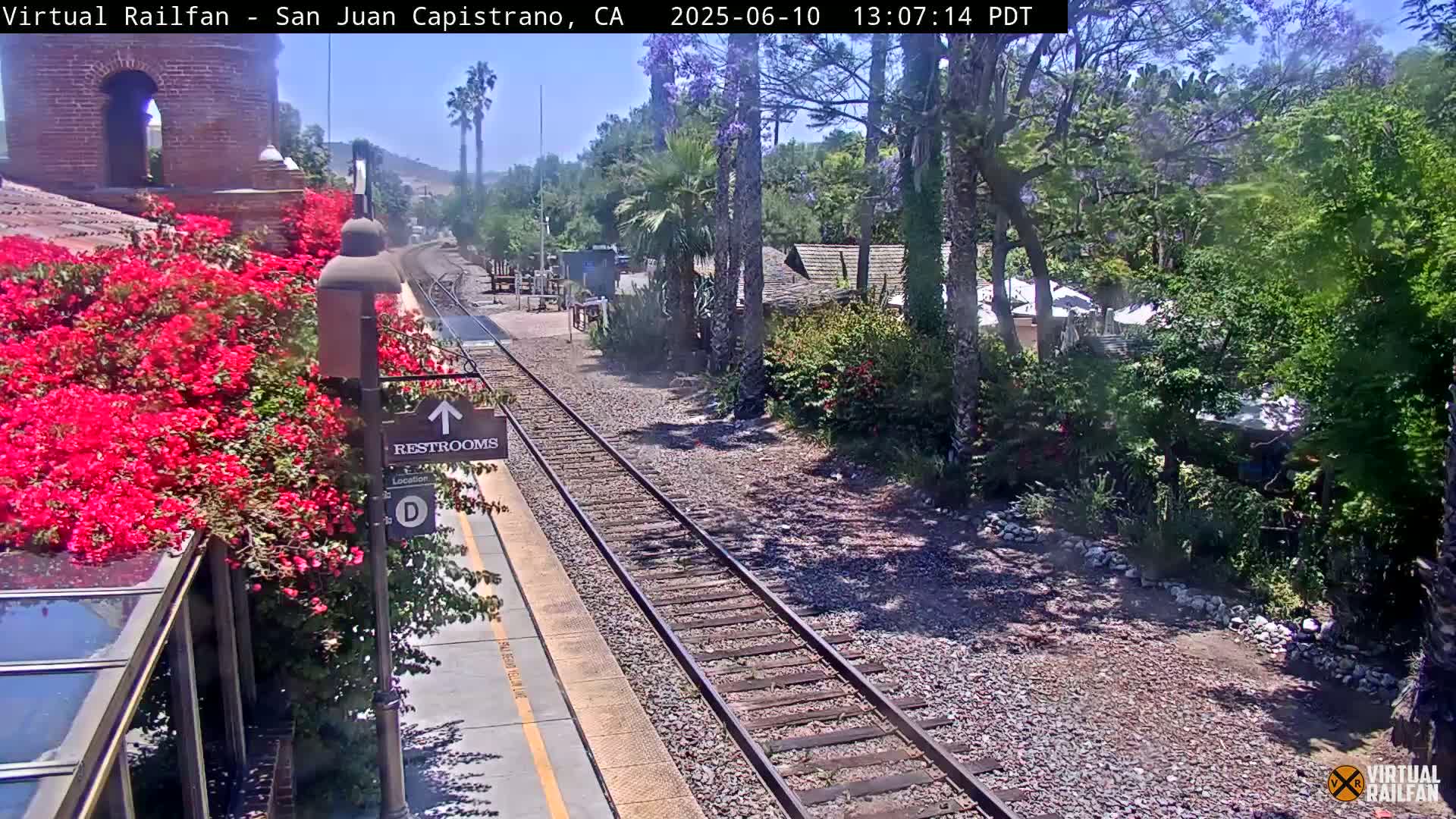San Juan Capistrano Train Station Live Cam - San Juan Capistrano, Orange, California, USA