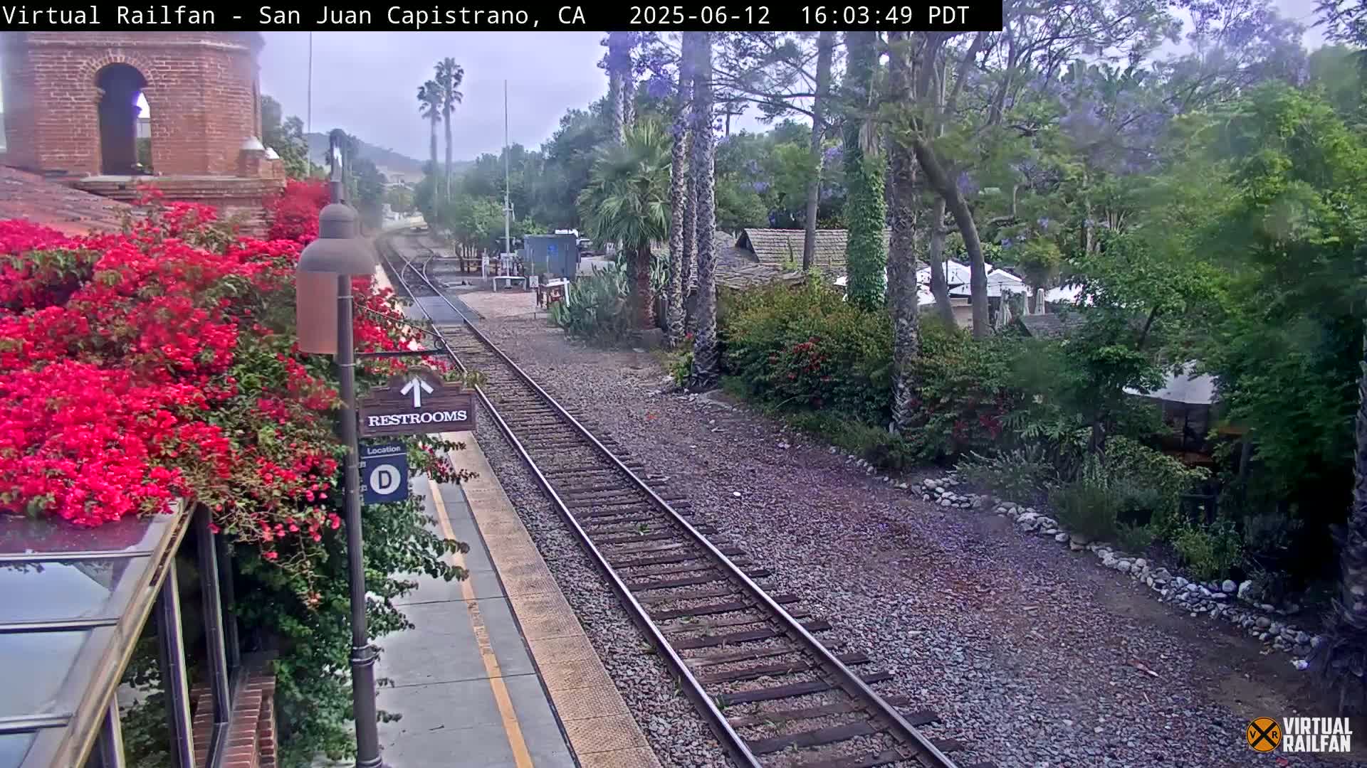 San Juan Capistrano Train Station Live Cam - San Juan Capistrano, Orange, California, USA