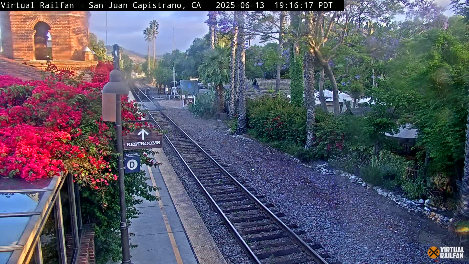 San Juan Capistrano Train Station Live Cam - San Juan Capistrano, Orange, California, USA