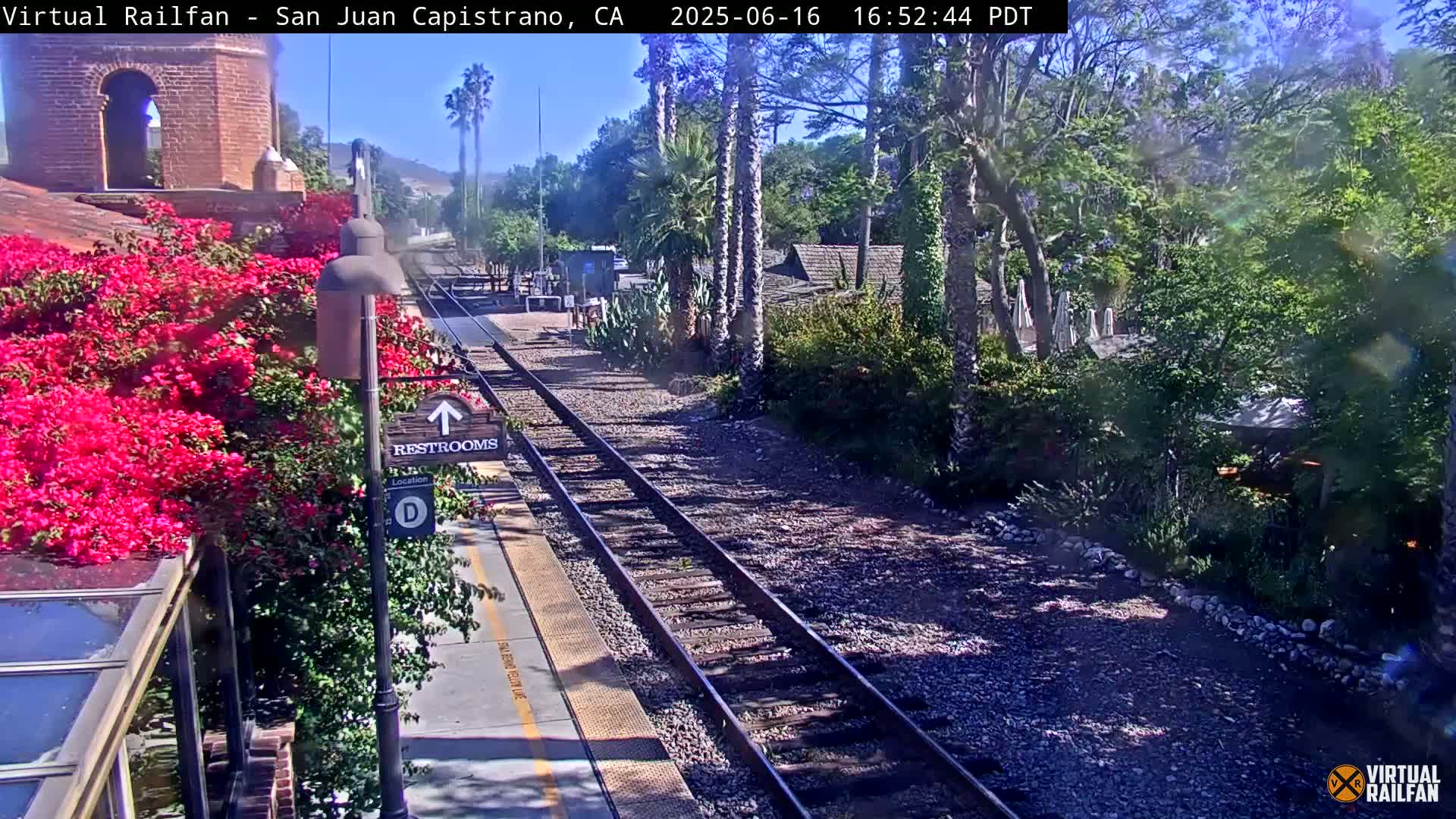 San Juan Capistrano Train Station Live Cam - San Juan Capistrano, Orange, California, USA