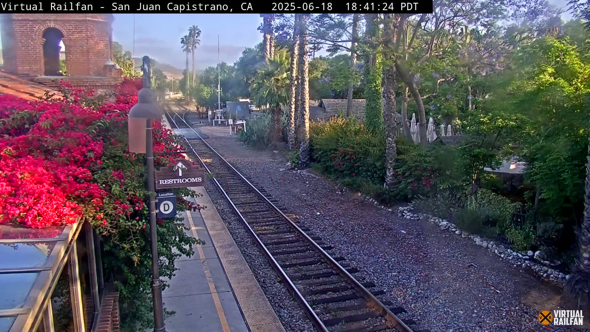 San Juan Capistrano Train Station Live Cam - San Juan Capistrano, Orange, California, USA