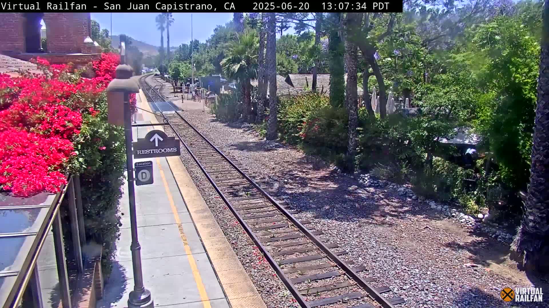 San Juan Capistrano Train Station Live Cam - San Juan Capistrano, Orange, California, USA