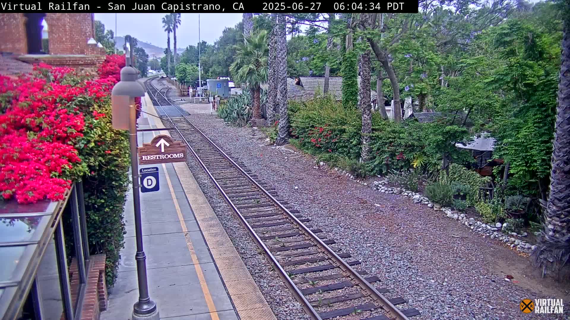 San Juan Capistrano Train Station Live Cam - San Juan Capistrano, Orange, California, USA