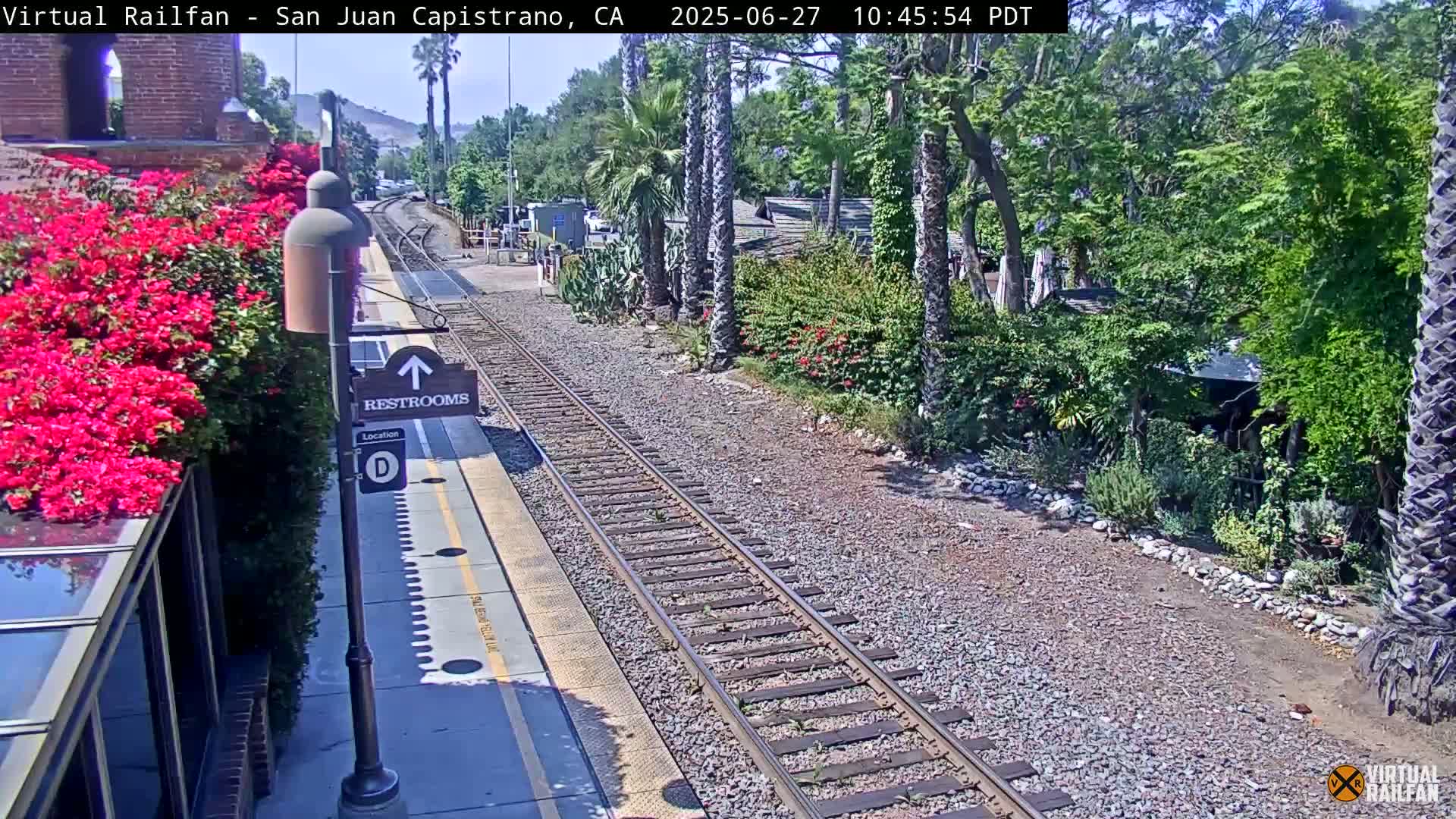 San Juan Capistrano Train Station Live Cam - San Juan Capistrano, Orange, California, USA