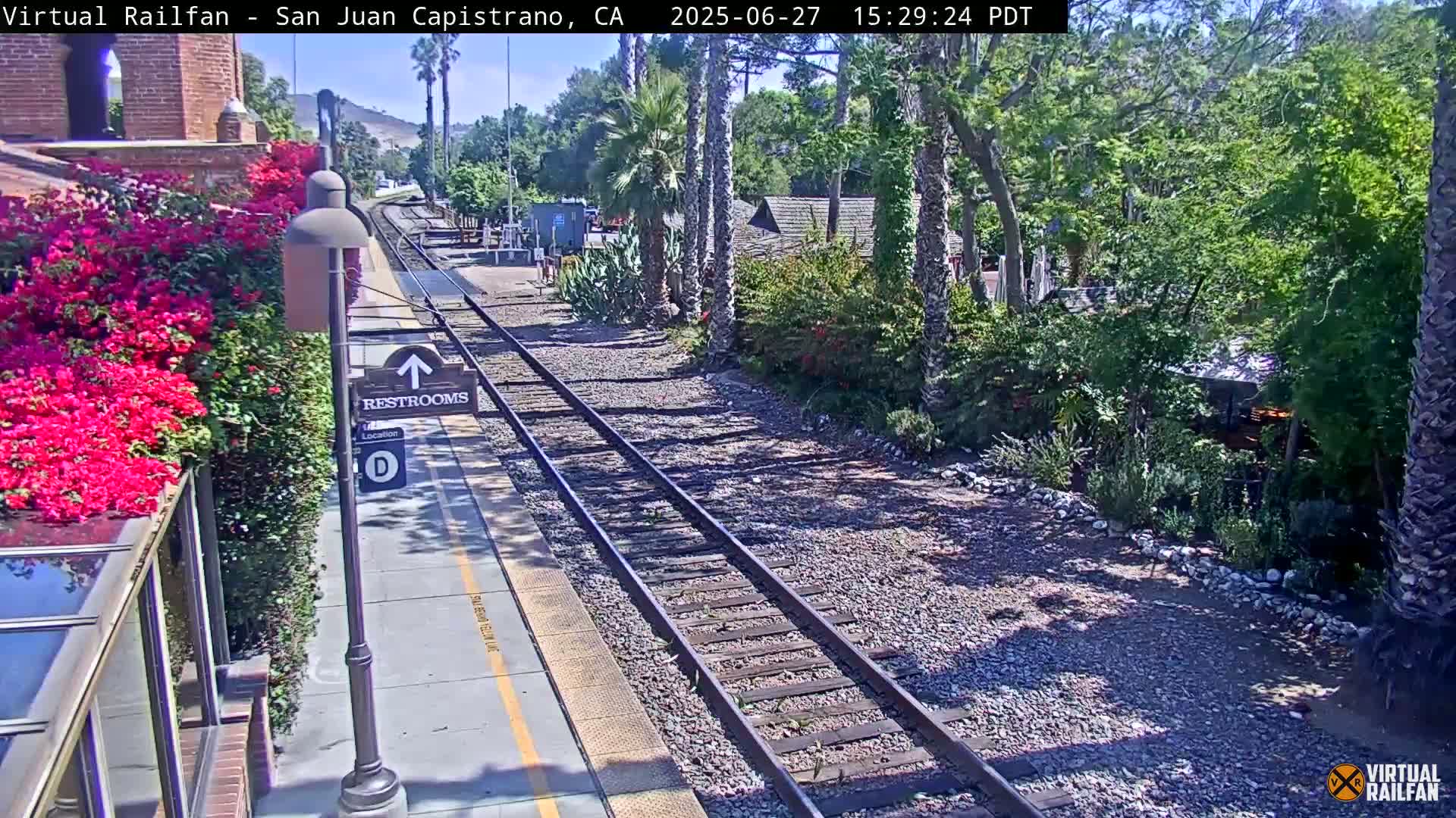 San Juan Capistrano Train Station Live Cam - San Juan Capistrano, Orange, California, USA