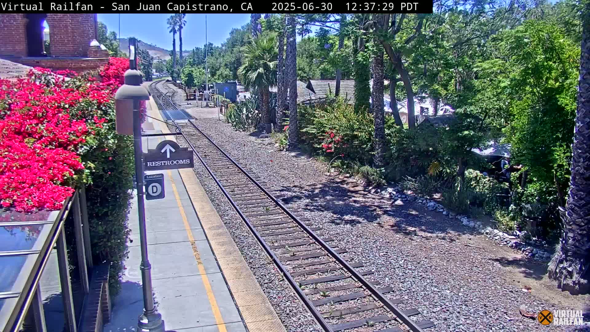 San Juan Capistrano Train Station Live Cam - San Juan Capistrano, Orange, California, USA
