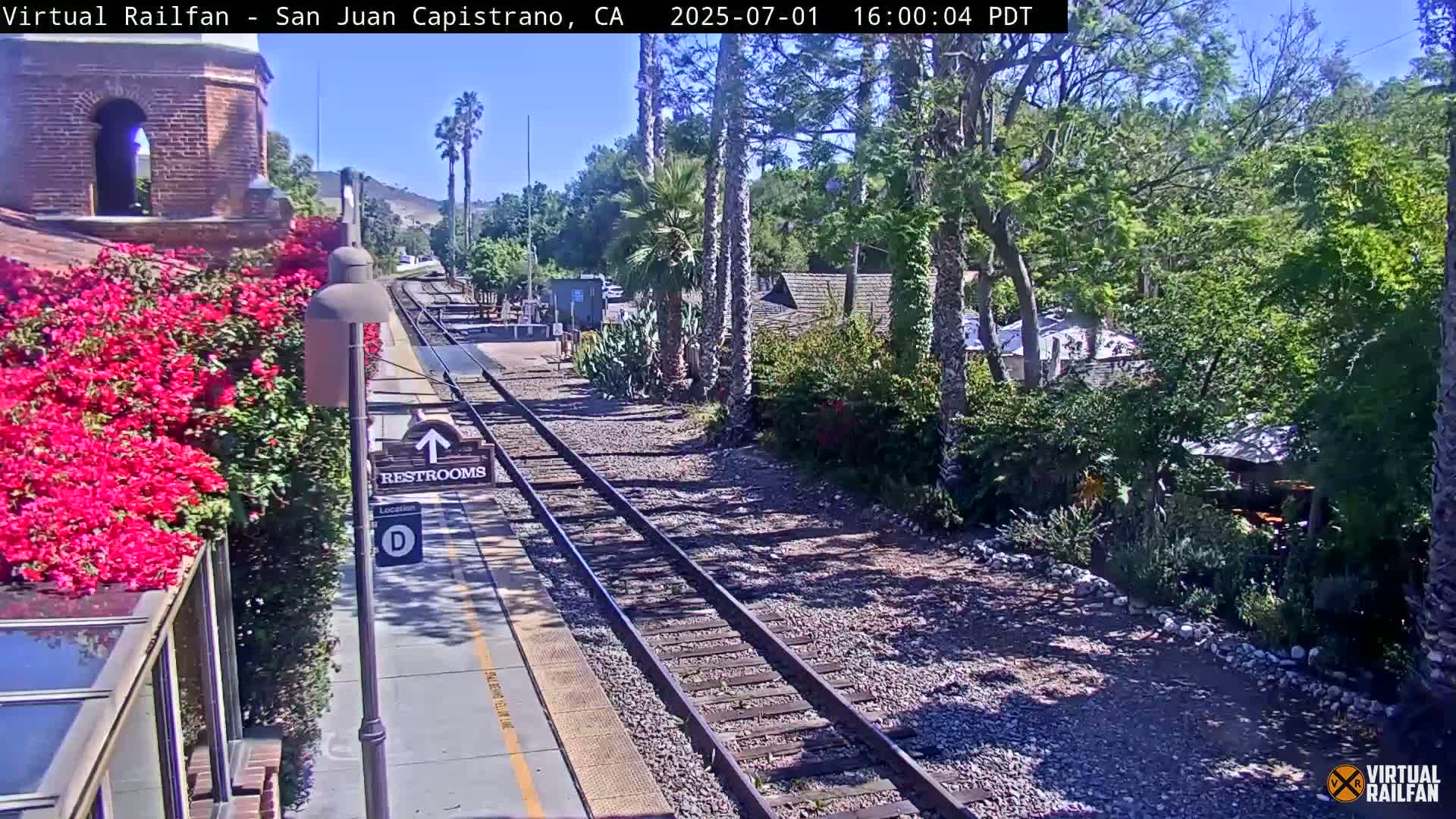 San Juan Capistrano Train Station Live Cam - San Juan Capistrano, Orange, California, USA
