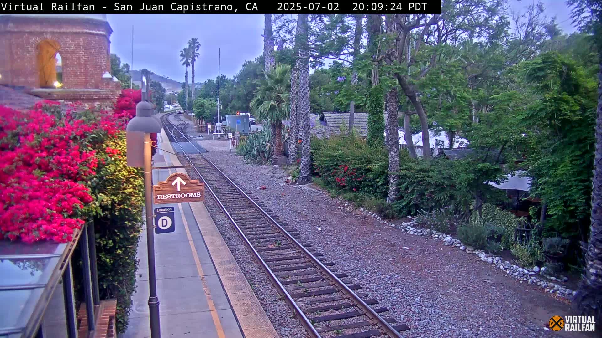 San Juan Capistrano Train Station Live Cam - San Juan Capistrano, Orange, California, USA