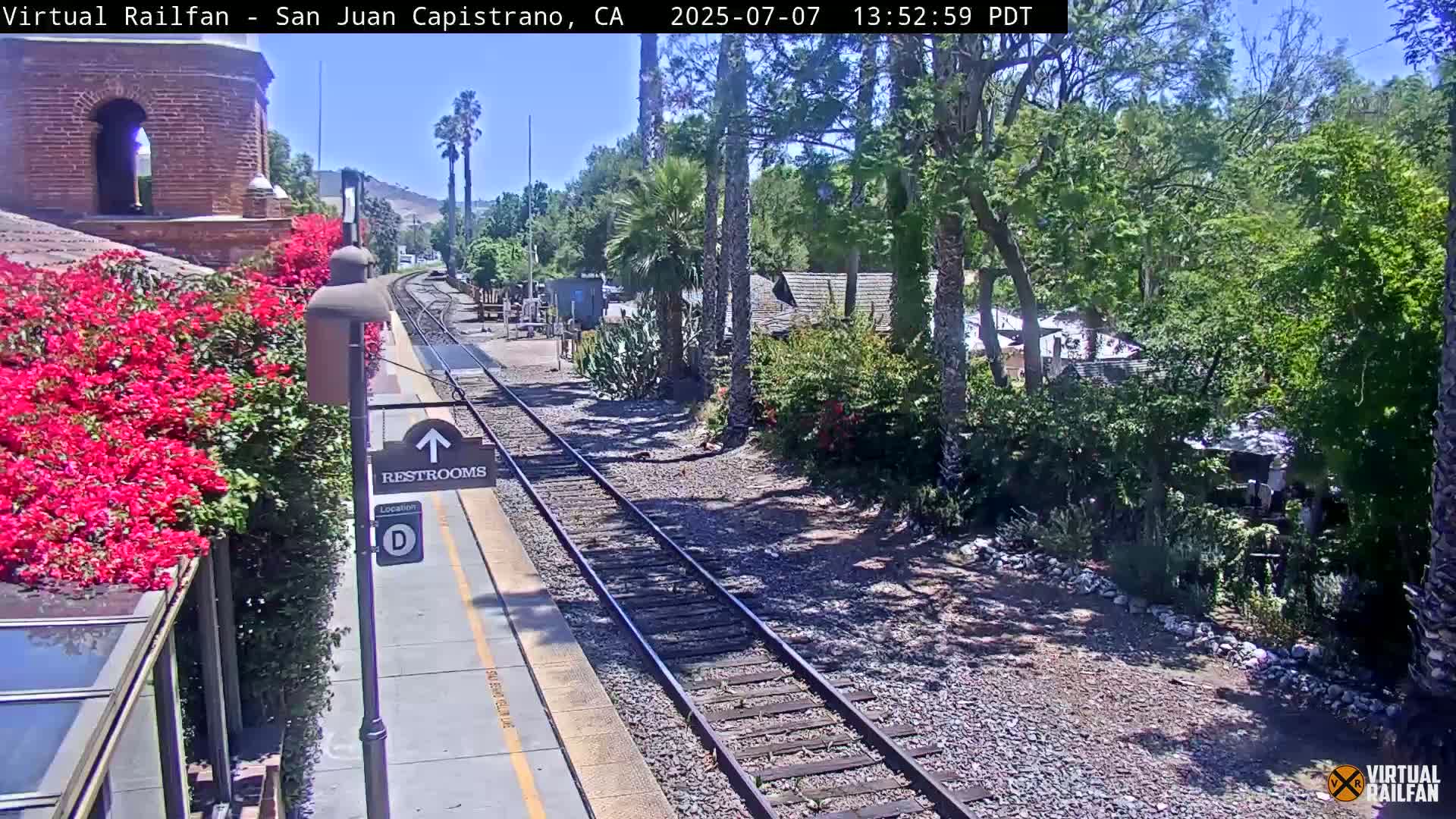 San Juan Capistrano Train Station Live Cam - San Juan Capistrano, Orange, California, USA