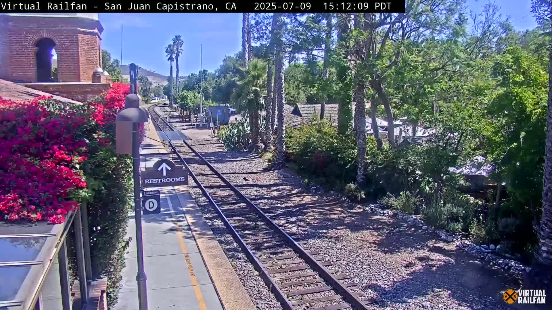 San Juan Capistrano Train Station Live Cam - San Juan Capistrano, Orange, California, USA