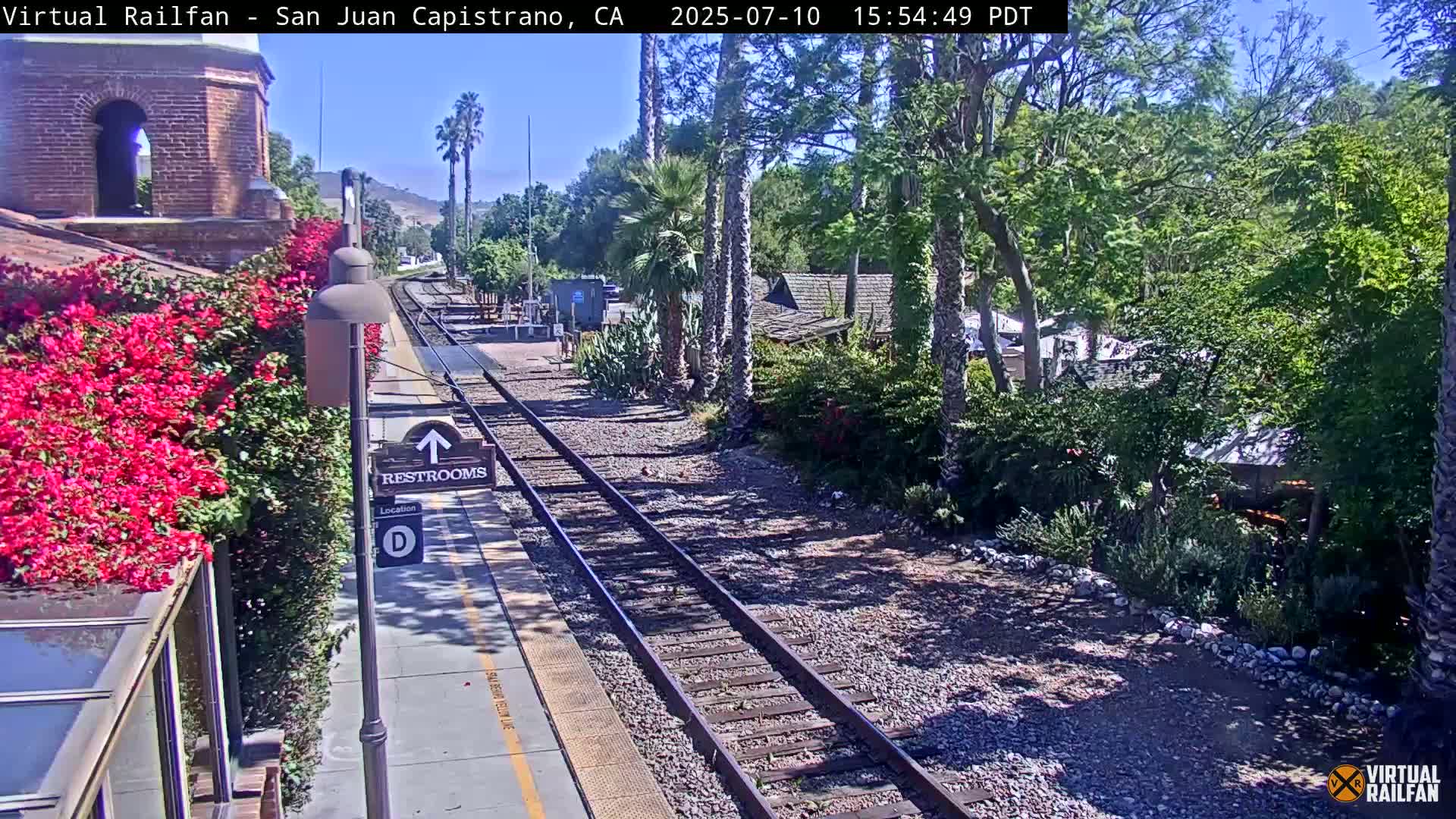San Juan Capistrano Train Station Live Cam - San Juan Capistrano, Orange, California, USA