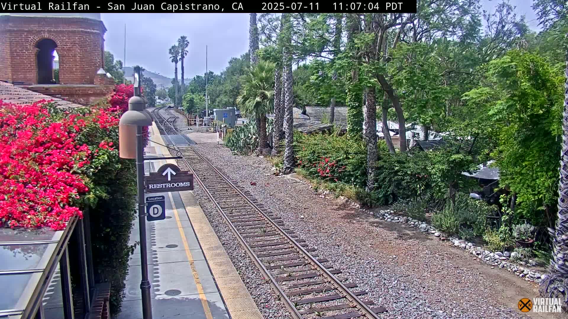 San Juan Capistrano Train Station Live Cam - San Juan Capistrano, Orange, California, USA