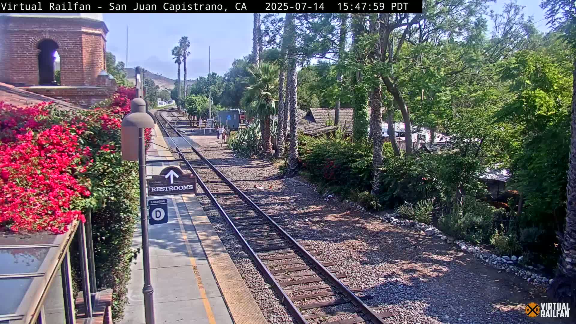 San Juan Capistrano Train Station Live Cam - San Juan Capistrano, Orange, California, USA
