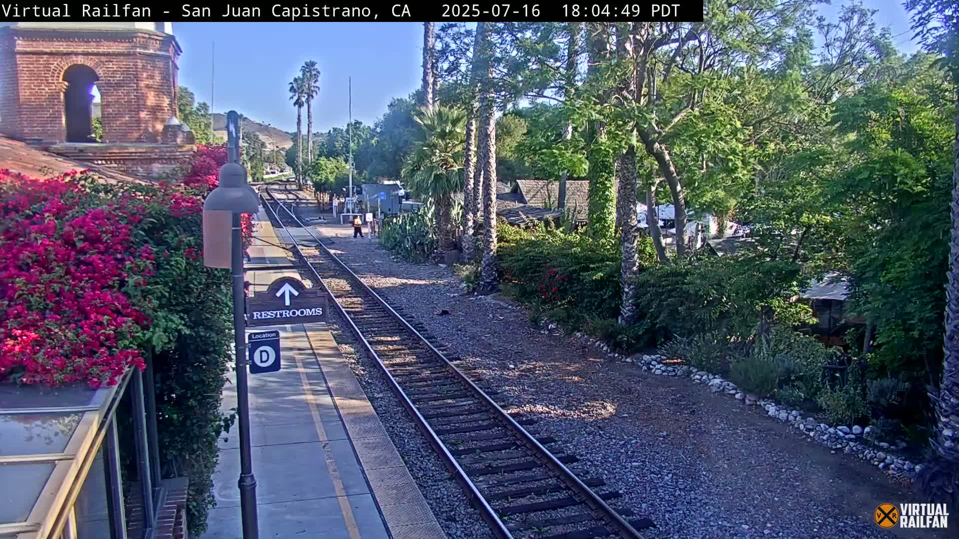San Juan Capistrano Train Station Live Cam - San Juan Capistrano, Orange, California, USA