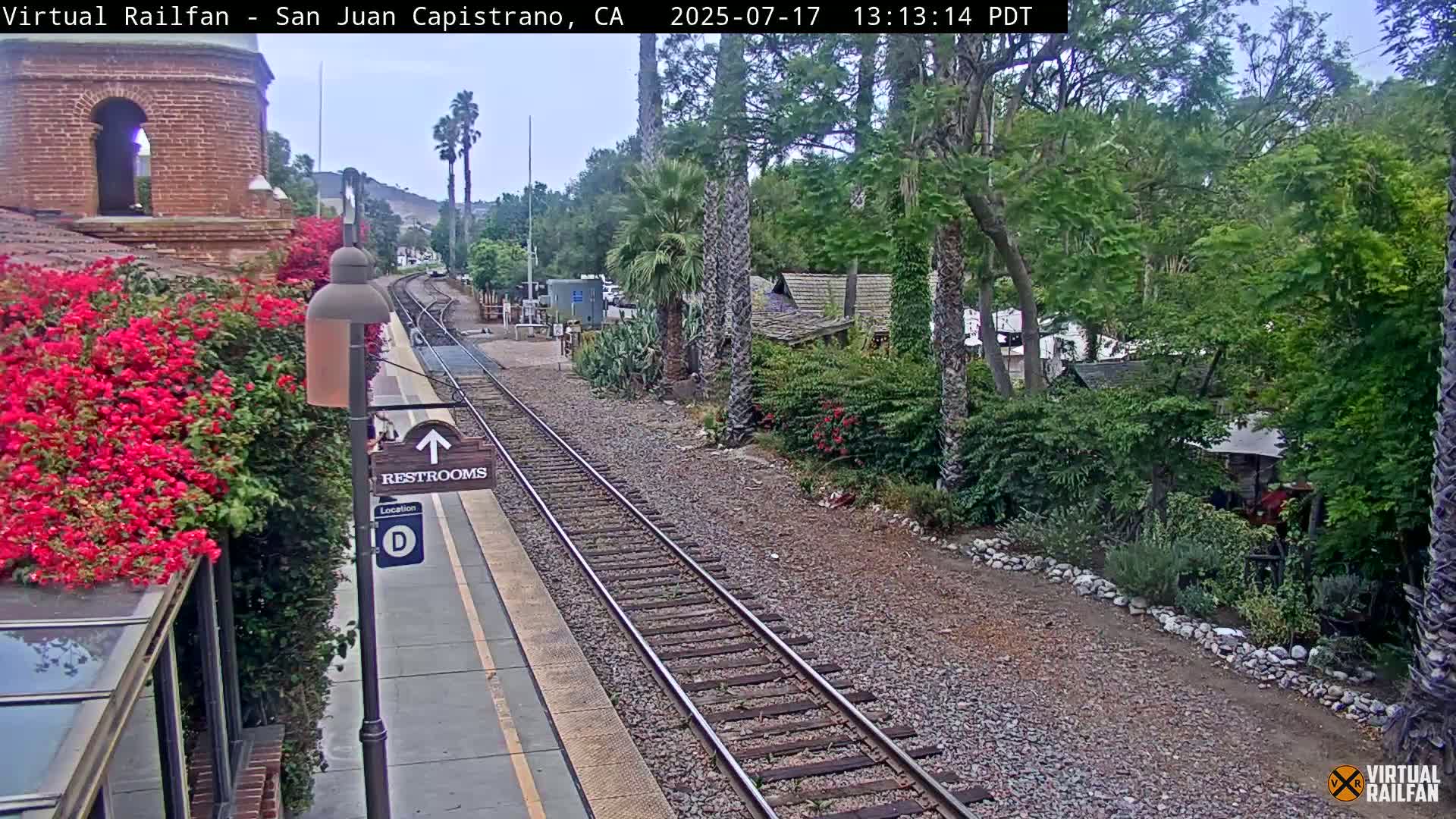 San Juan Capistrano Train Station Live Cam - San Juan Capistrano, Orange, California, USA