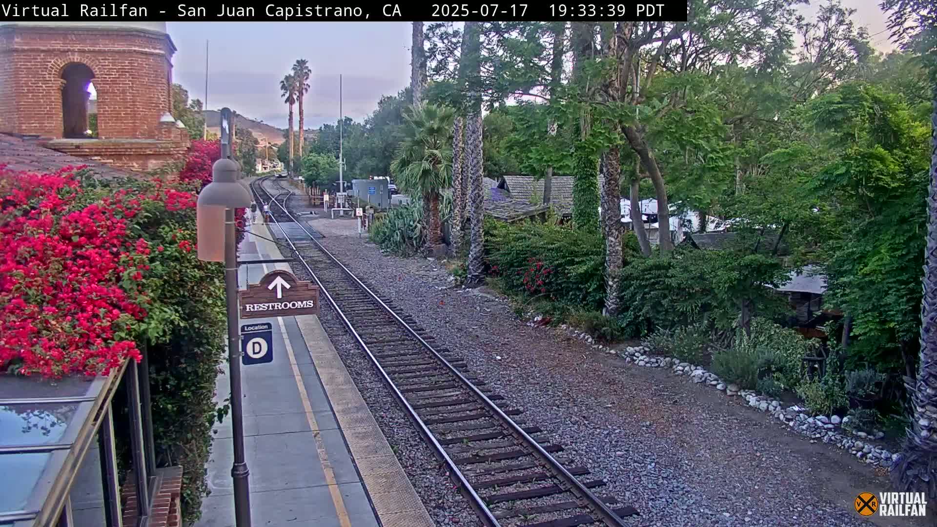 San Juan Capistrano Train Station Live Cam - San Juan Capistrano, Orange, California, USA