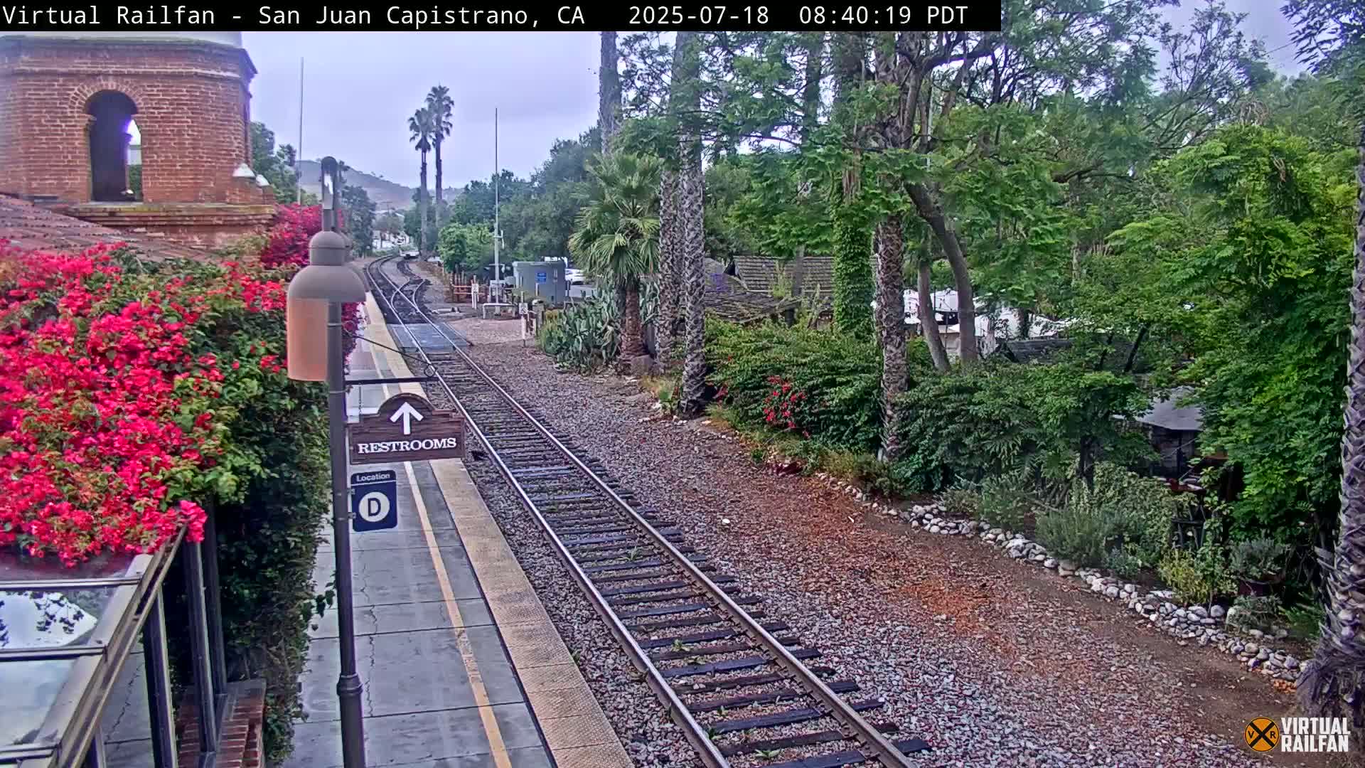 San Juan Capistrano Train Station Live Cam - San Juan Capistrano, Orange, California, USA