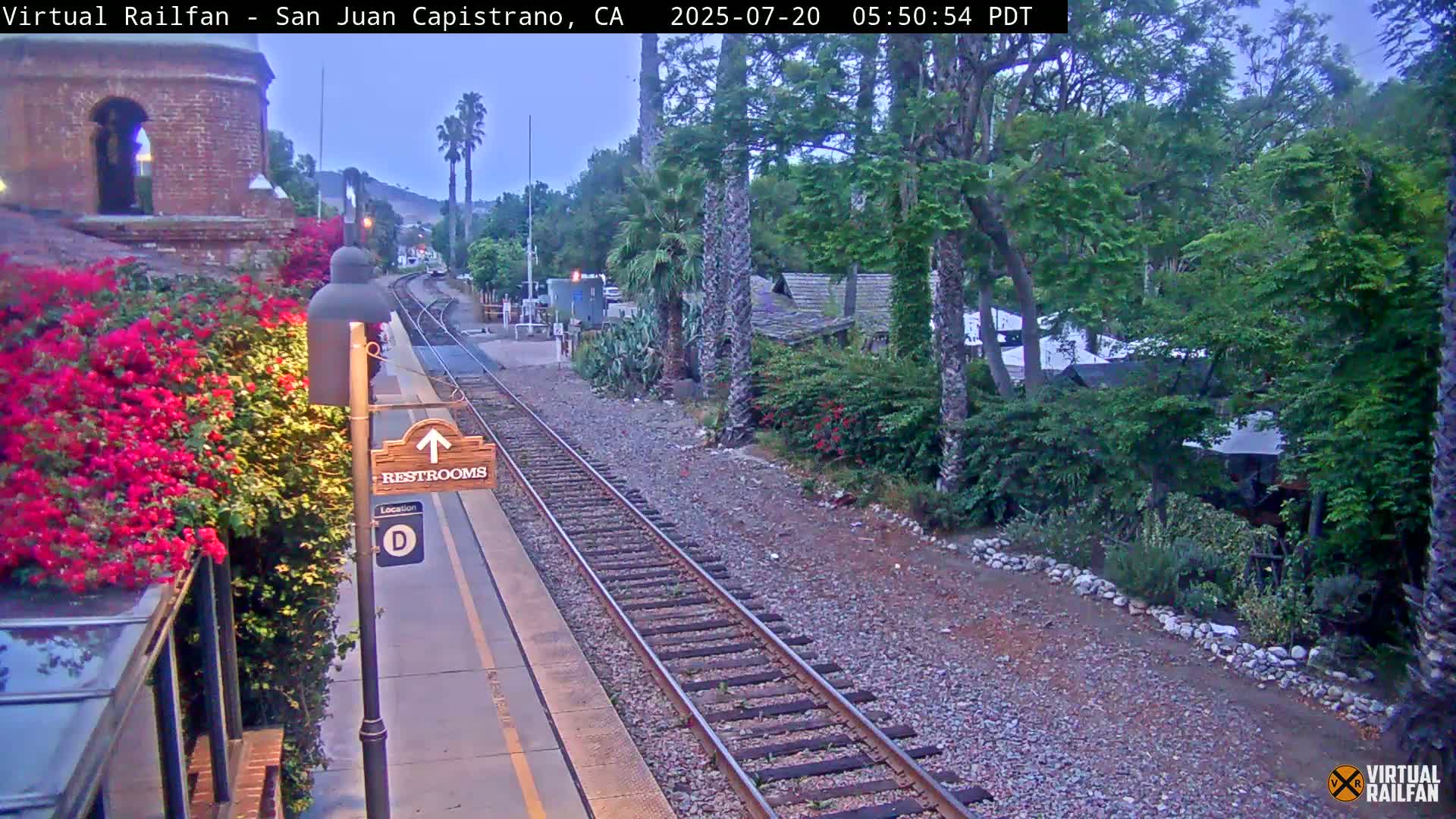 San Juan Capistrano Train Station Live Cam - San Juan Capistrano, Orange, California, USA