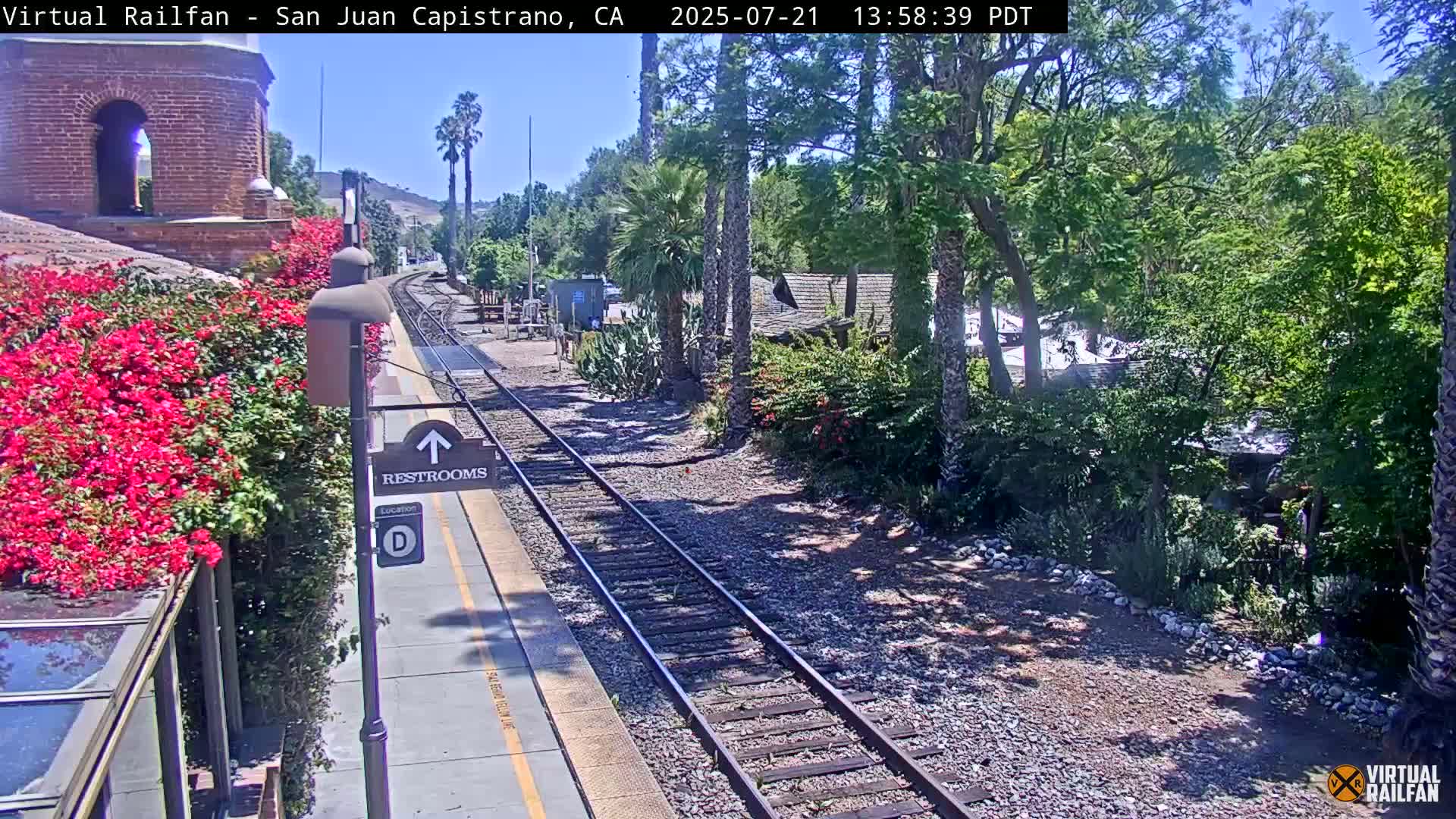 San Juan Capistrano Train Station Live Cam - San Juan Capistrano, Orange, California, USA