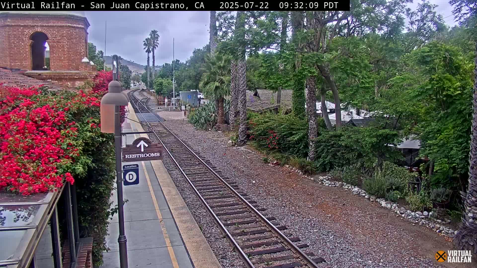San Juan Capistrano Train Station Live Cam - San Juan Capistrano, Orange, California, USA