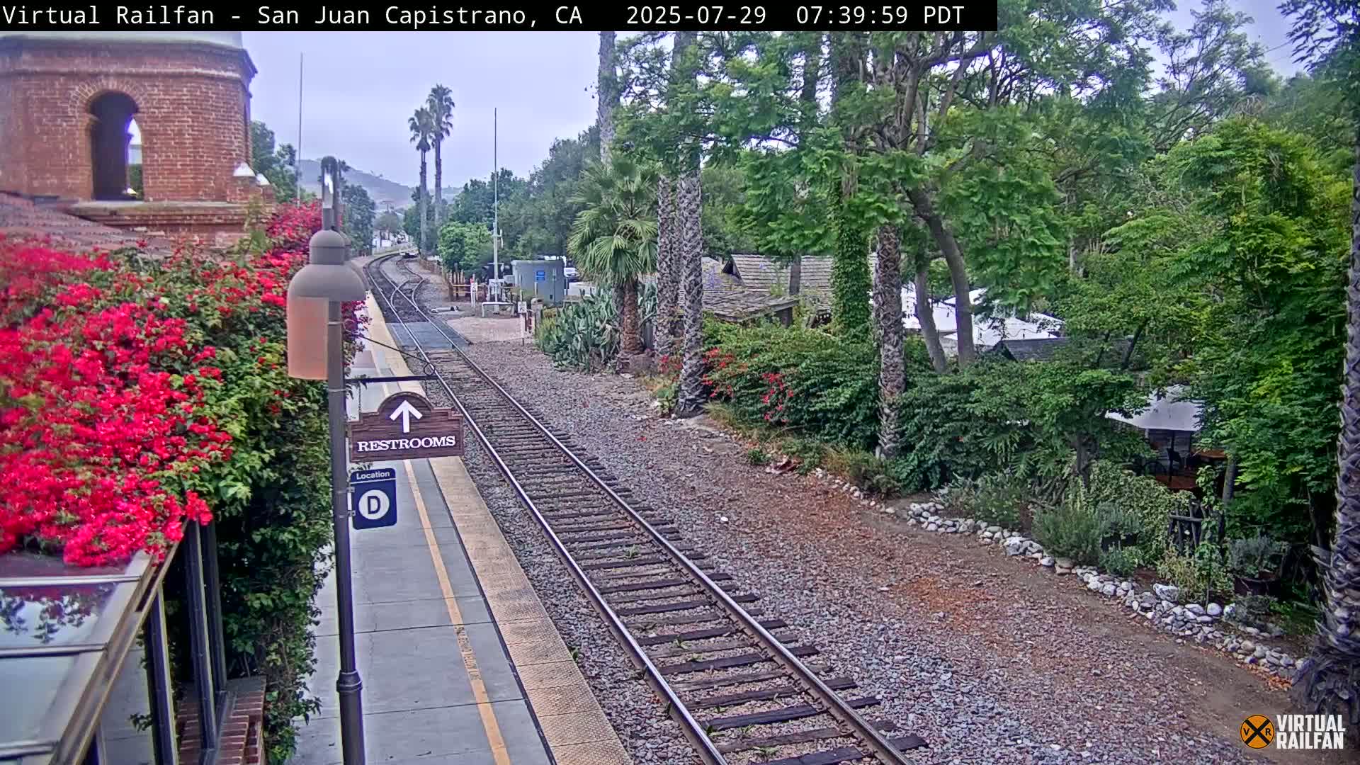 San Juan Capistrano Train Station Live Cam - San Juan Capistrano, Orange, California, USA