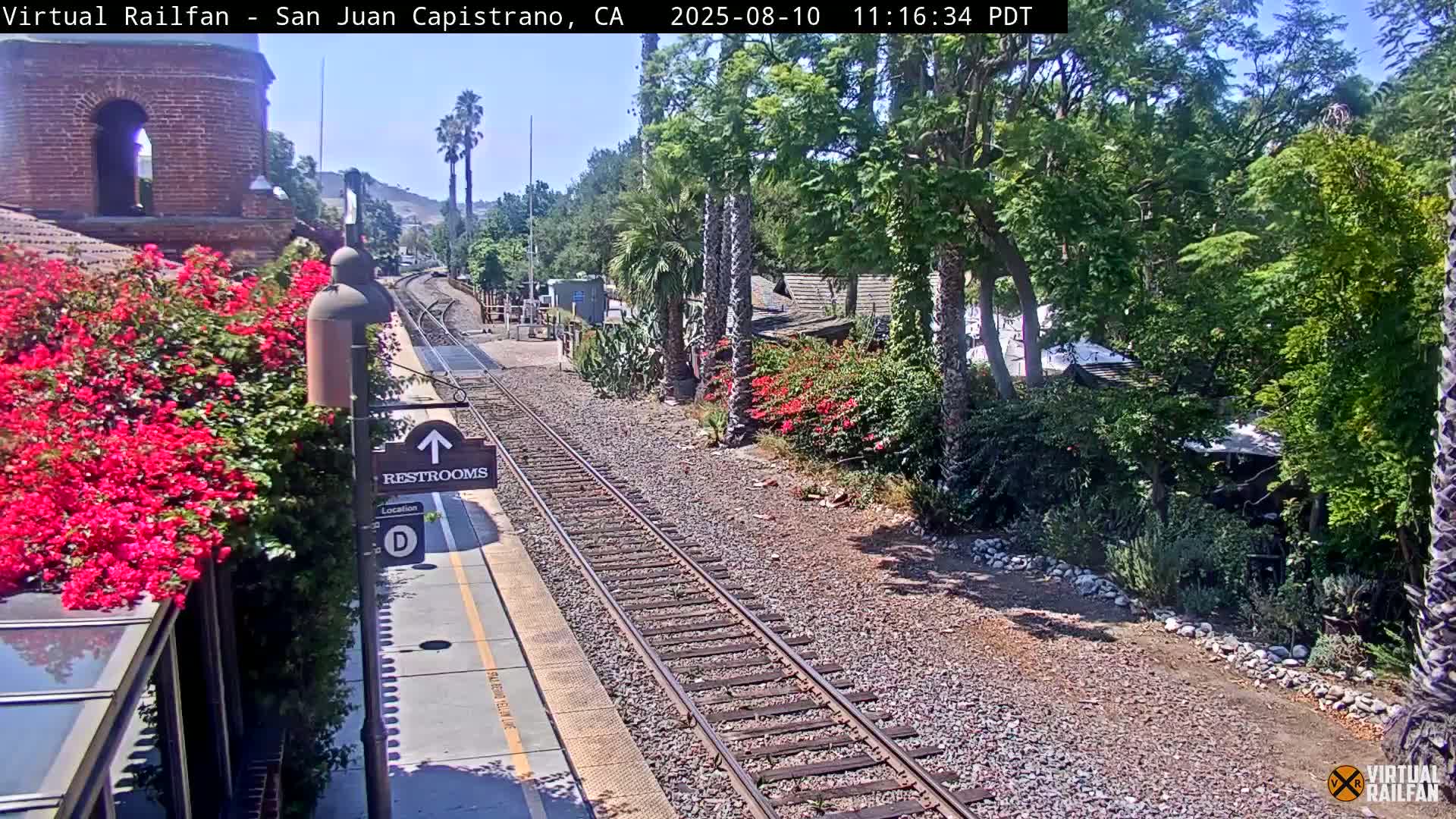 San Juan Capistrano Train Station Live Cam - San Juan Capistrano, Orange, California, USA