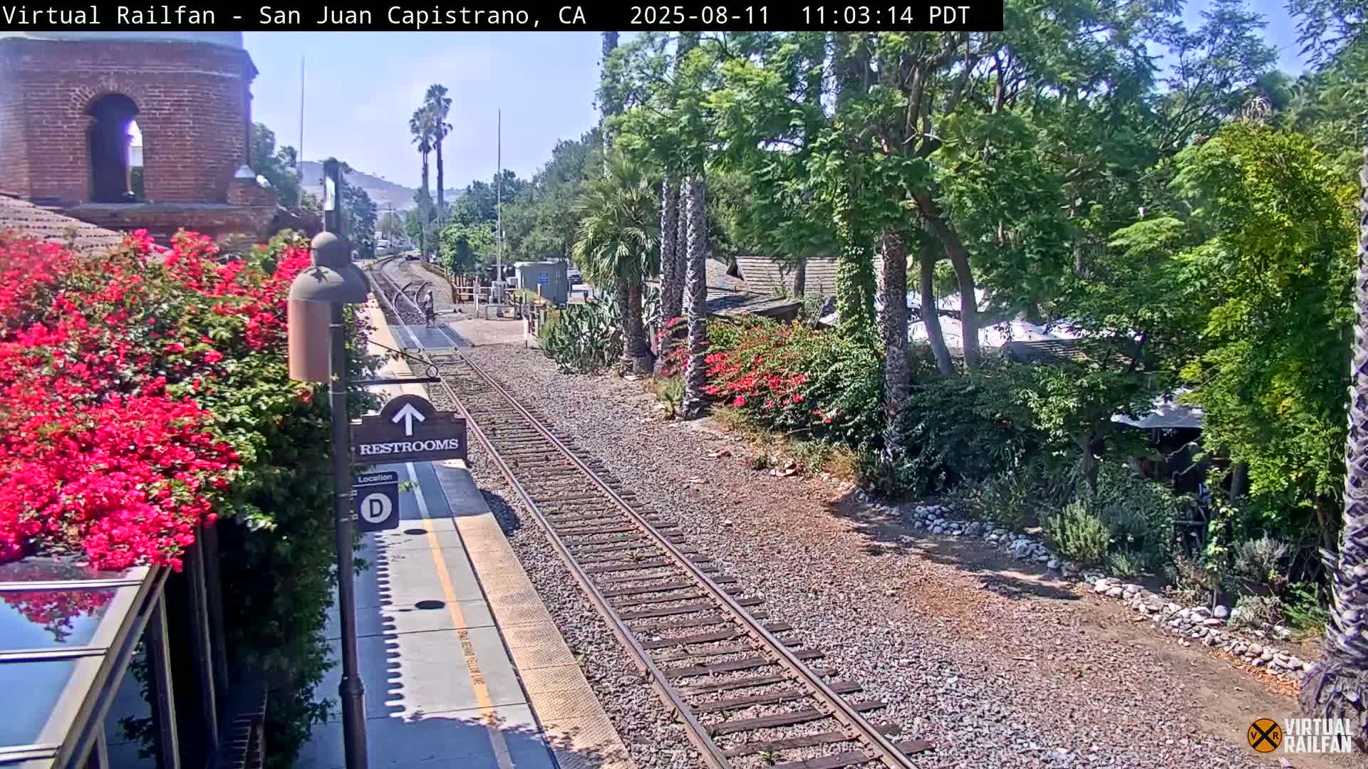 San Juan Capistrano Train Station Live Cam - San Juan Capistrano, Orange, California, USA