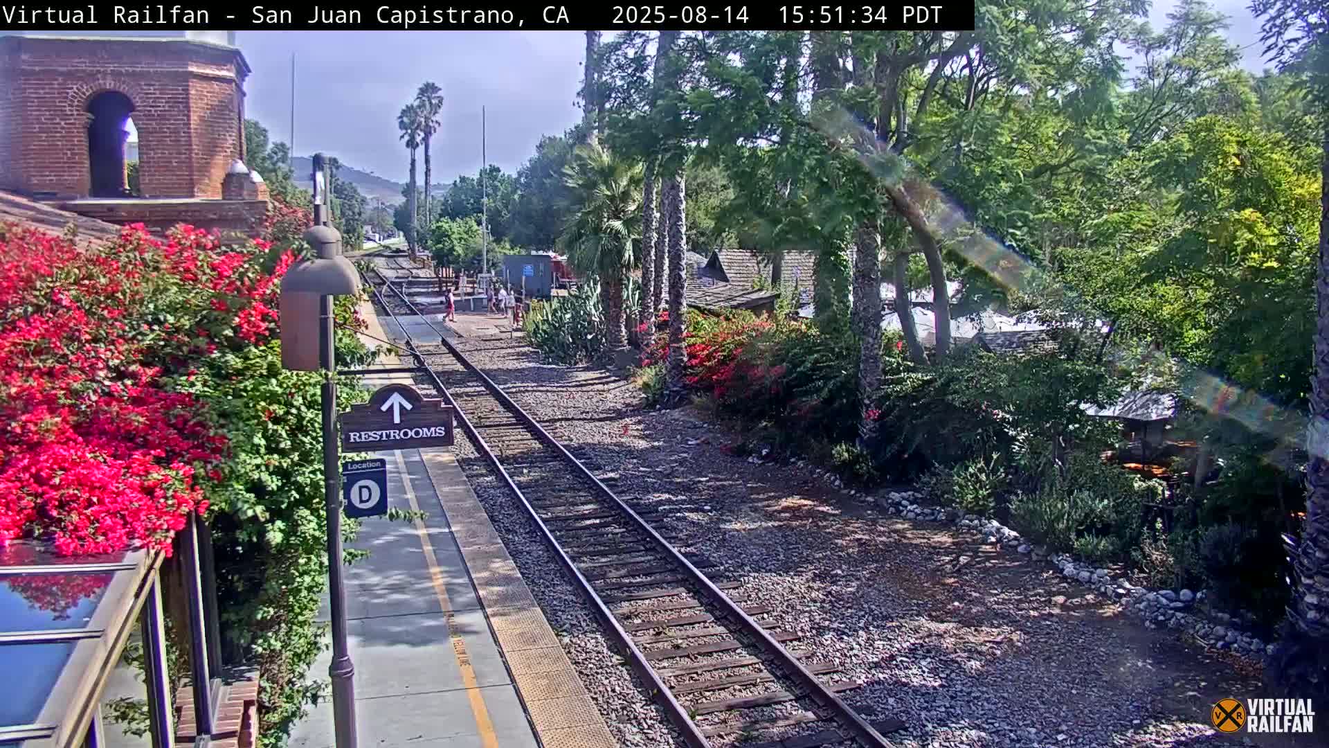 San Juan Capistrano Train Station Live Cam - San Juan Capistrano, Orange, California, USA
