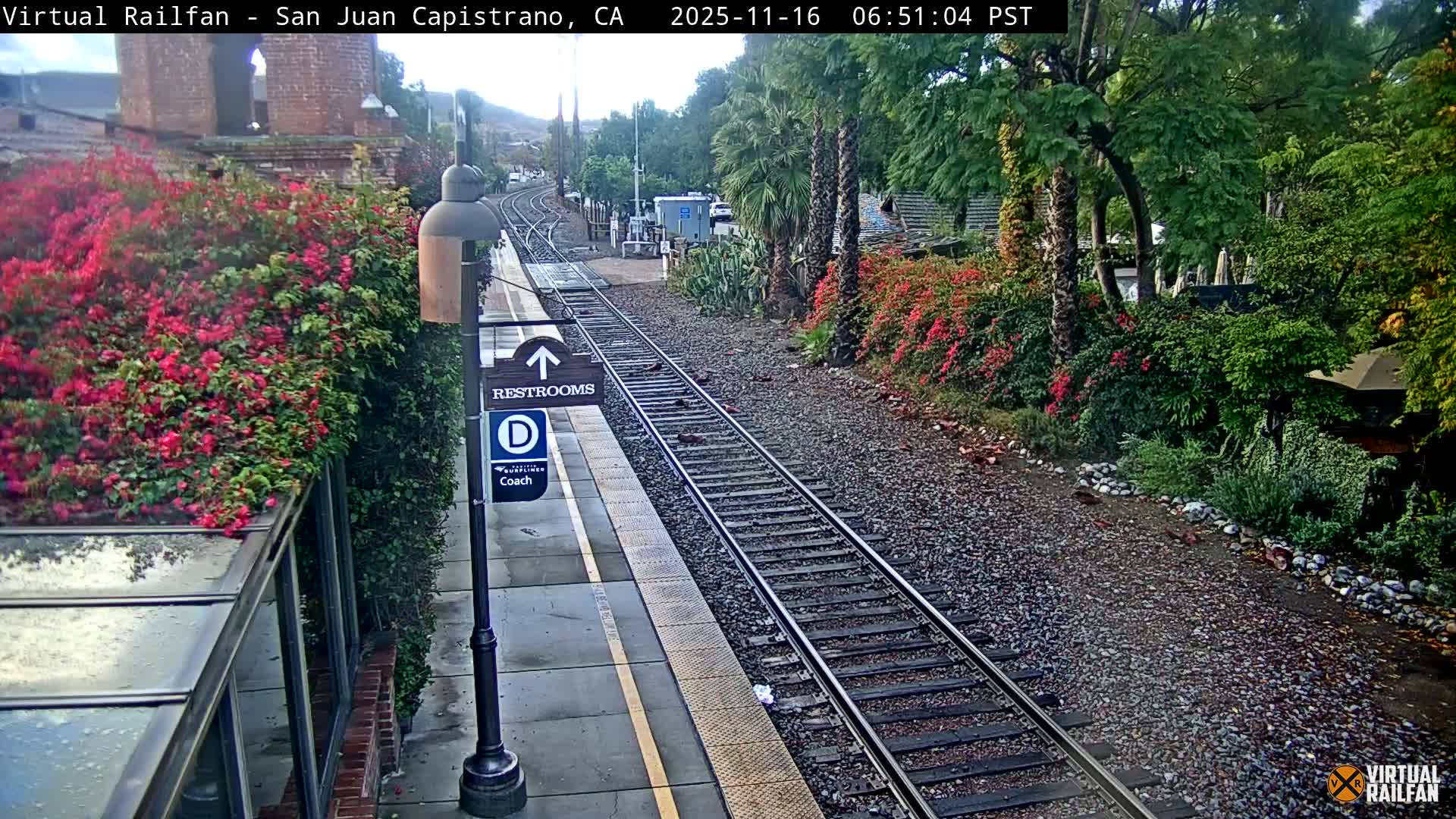 San Juan Capistrano Train Station Live Cam - San Juan Capistrano, Orange, California, USA