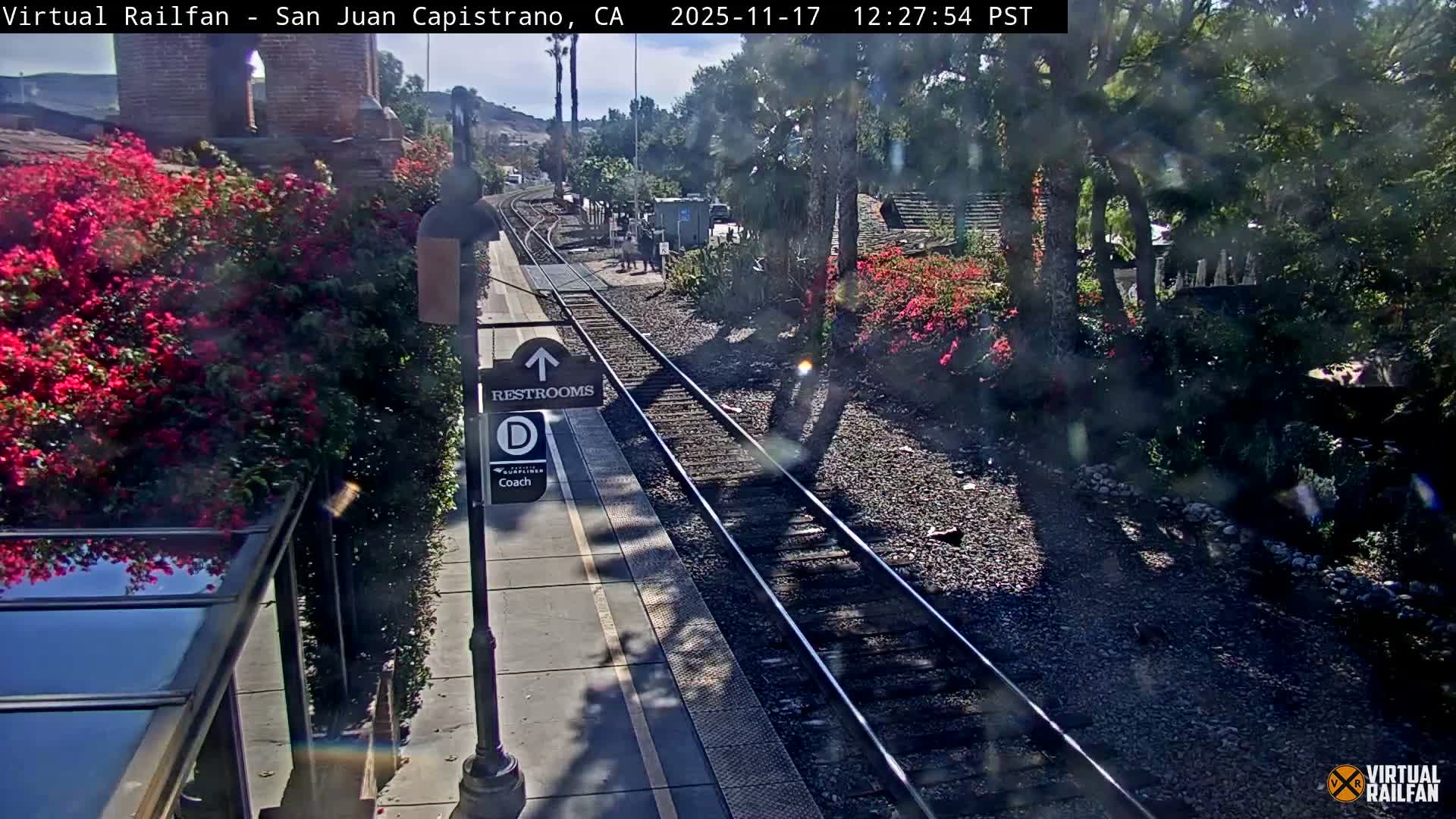 San Juan Capistrano Train Station Live Cam - San Juan Capistrano, Orange, California, USA
