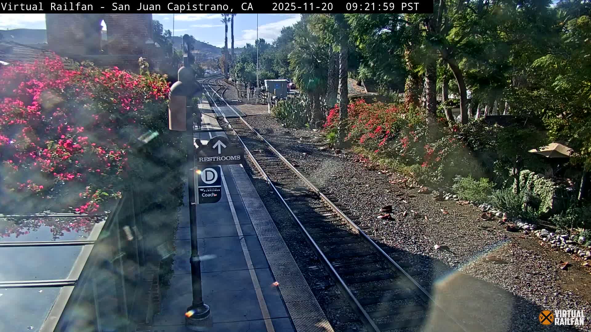 San Juan Capistrano Train Station Live Cam - San Juan Capistrano, Orange, California, USA