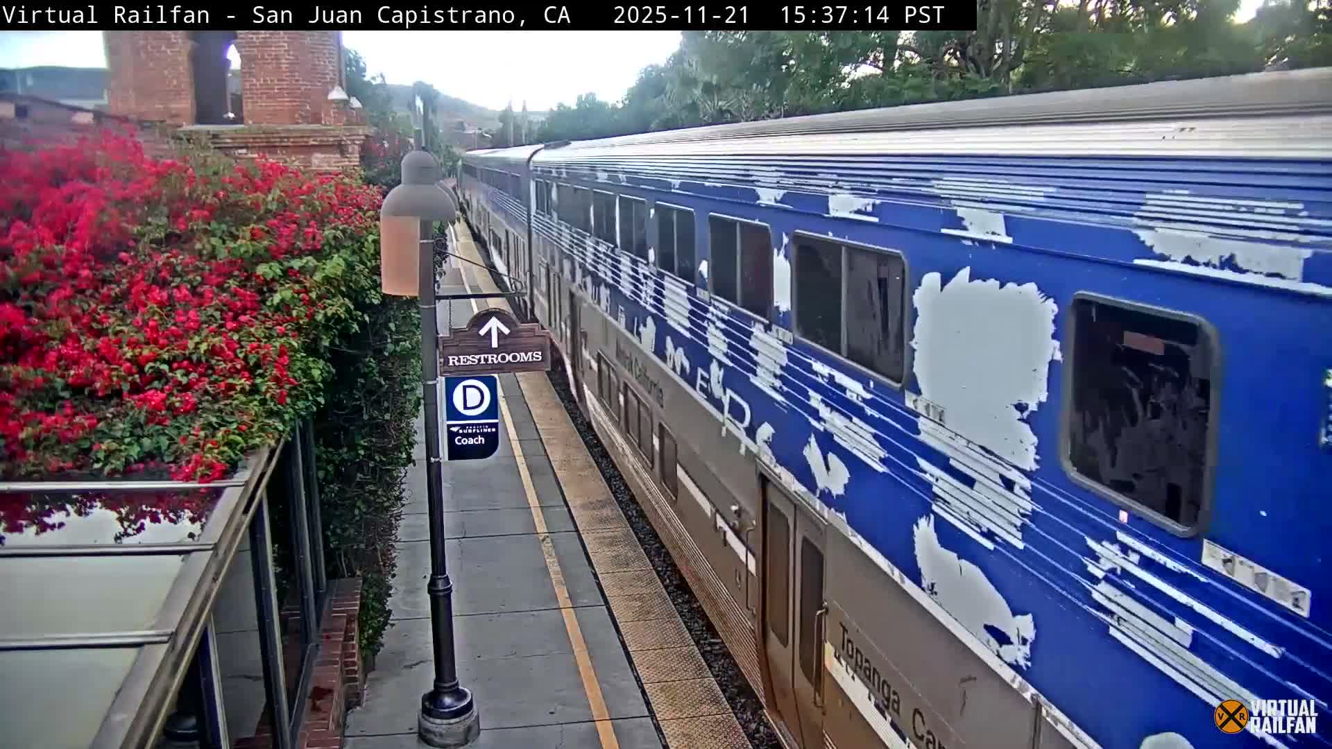San Juan Capistrano Train Station Live Cam - San Juan Capistrano, Orange, California, USA