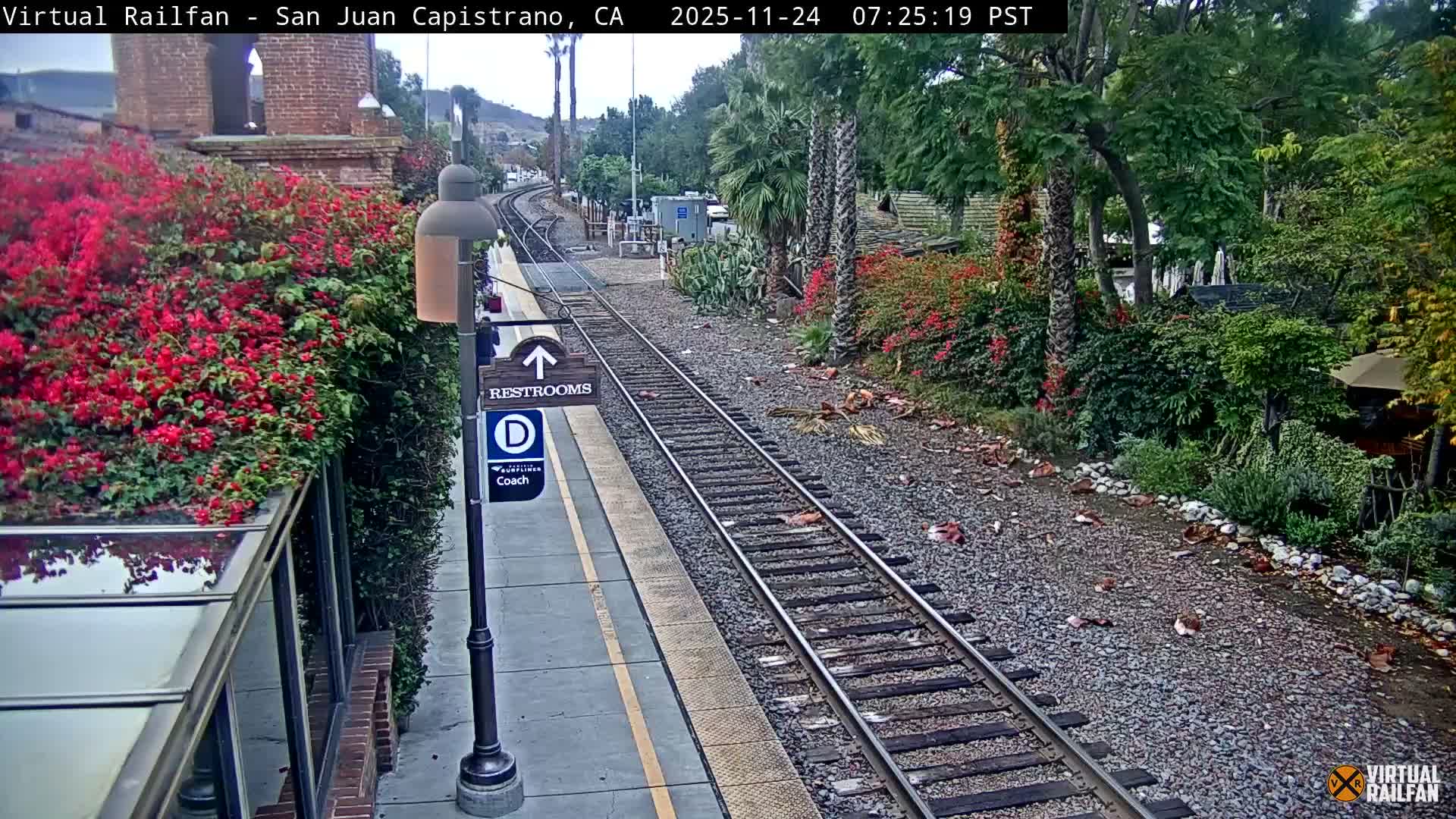 San Juan Capistrano Train Station Live Cam - San Juan Capistrano, Orange, California, USA
