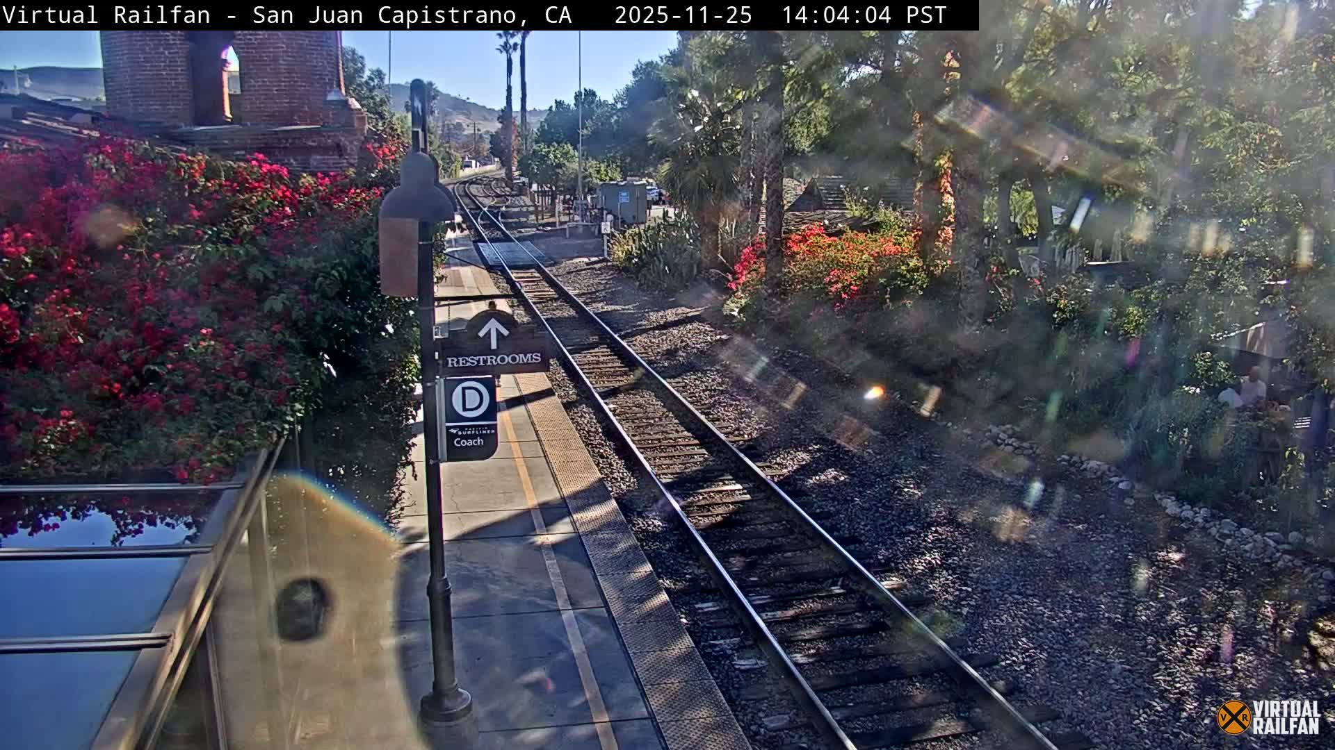 San Juan Capistrano Train Station Live Cam - San Juan Capistrano, Orange, California, USA