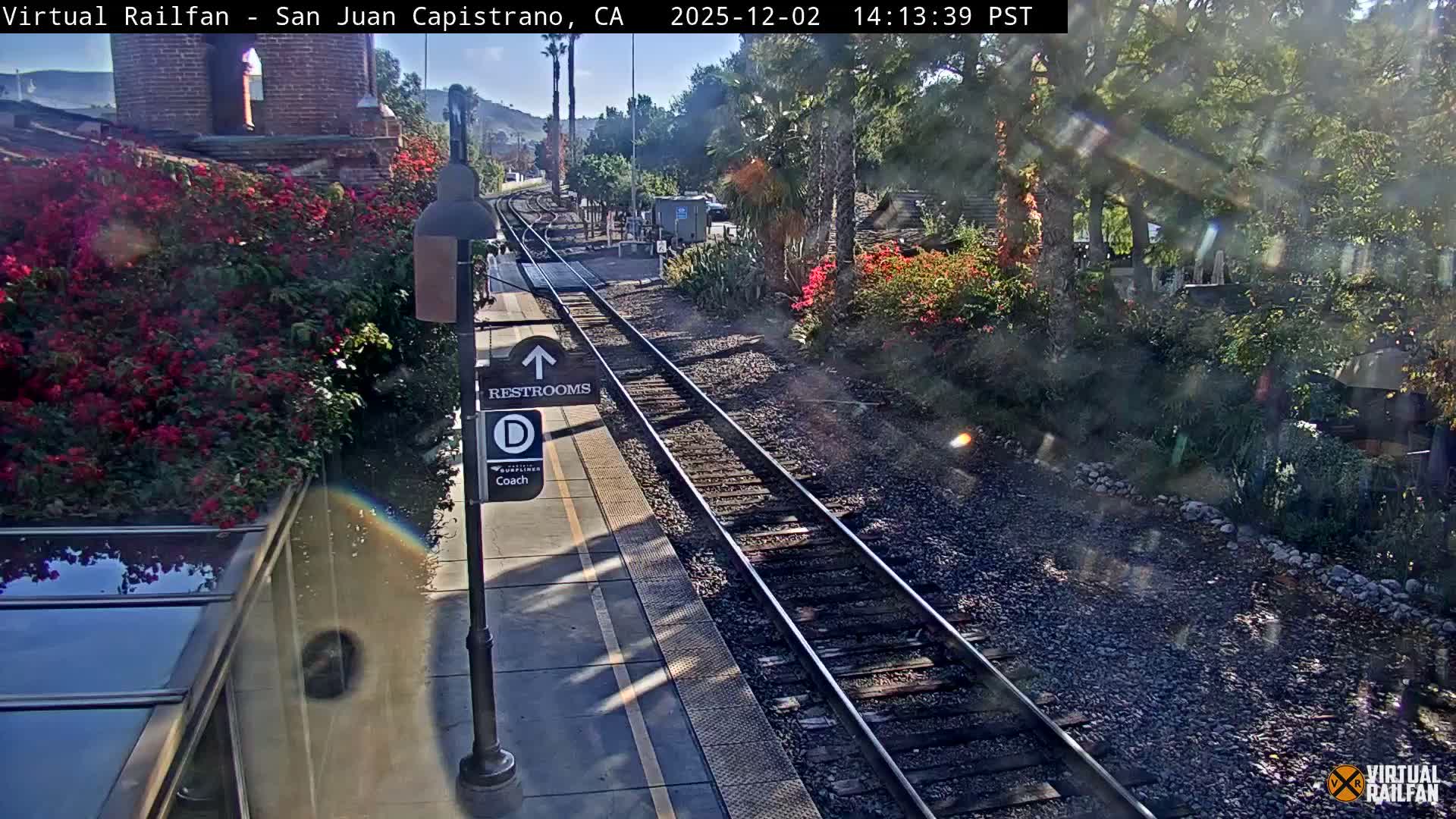 San Juan Capistrano Train Station Live Cam - San Juan Capistrano, Orange, California, USA