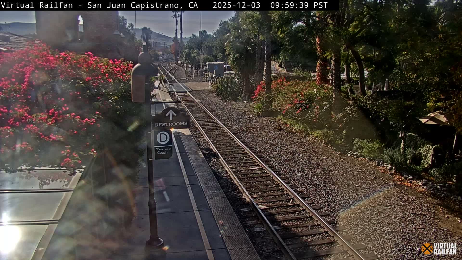 San Juan Capistrano Train Station Live Cam - San Juan Capistrano, Orange, California, USA