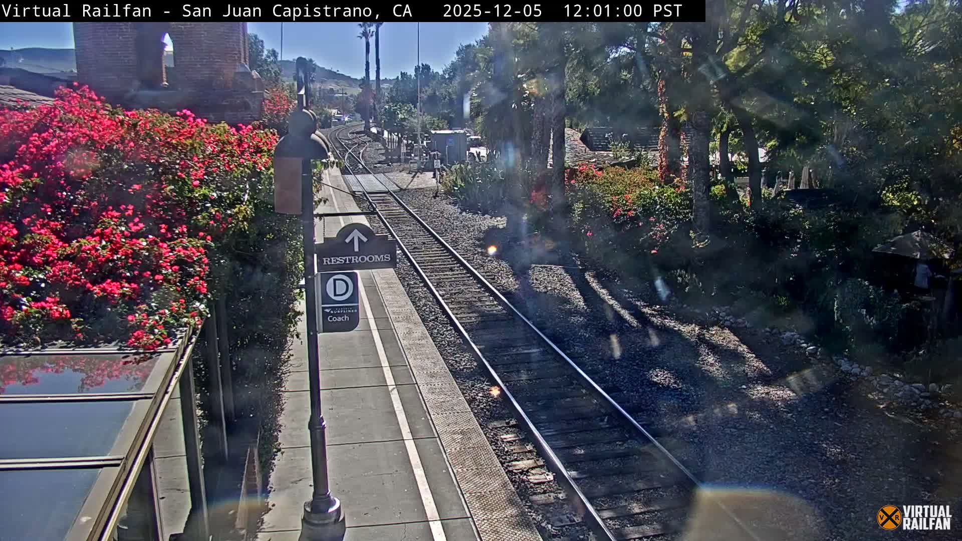 San Juan Capistrano Train Station Live Cam - San Juan Capistrano, Orange, California, USA
