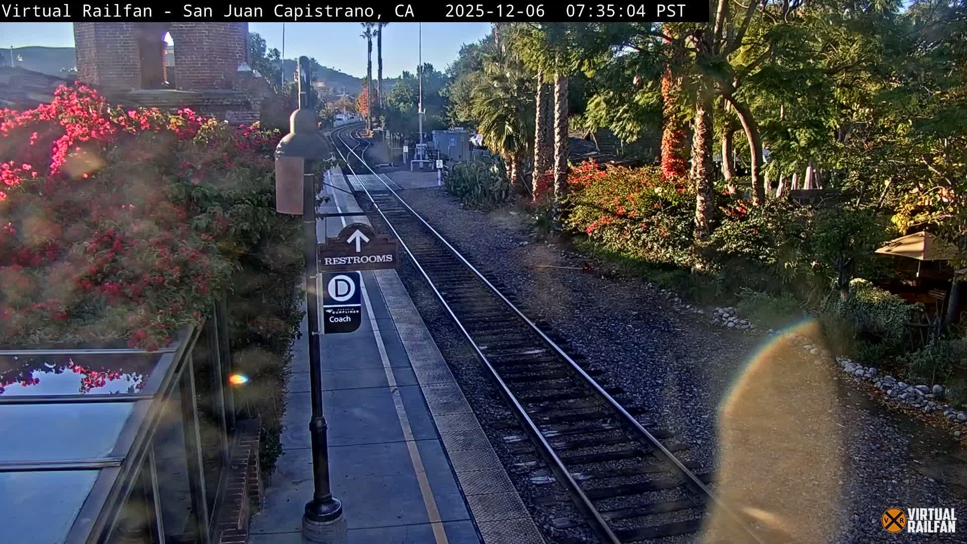 San Juan Capistrano Train Station Live Cam - San Juan Capistrano, Orange, California, USA
