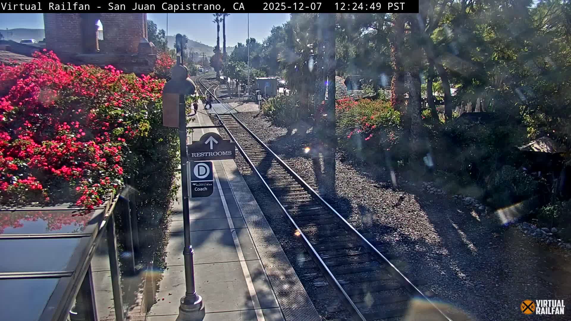 San Juan Capistrano Train Station Live Cam - San Juan Capistrano, Orange, California, USA