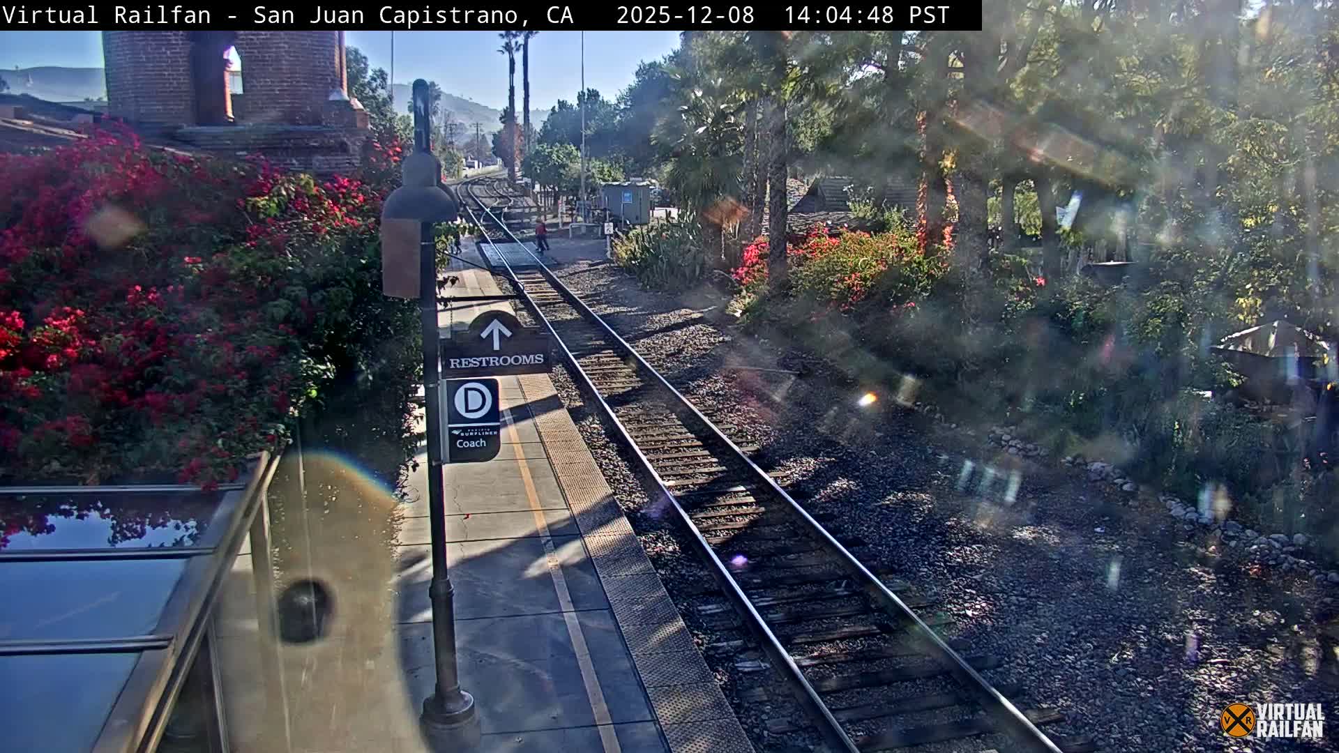 San Juan Capistrano Train Station Live Cam - San Juan Capistrano, Orange, California, USA
