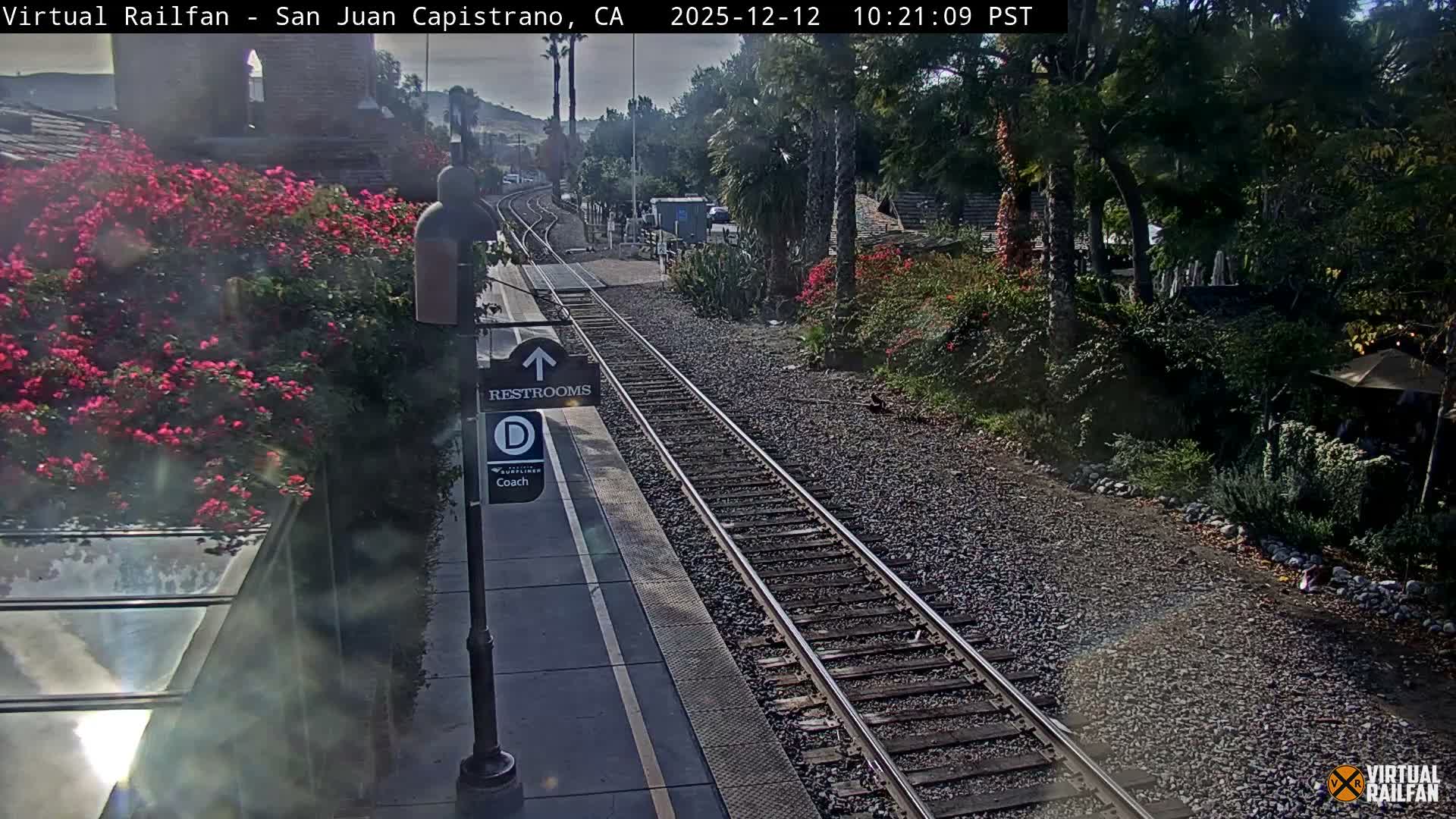San Juan Capistrano Train Station Live Cam - San Juan Capistrano, Orange, California, USA