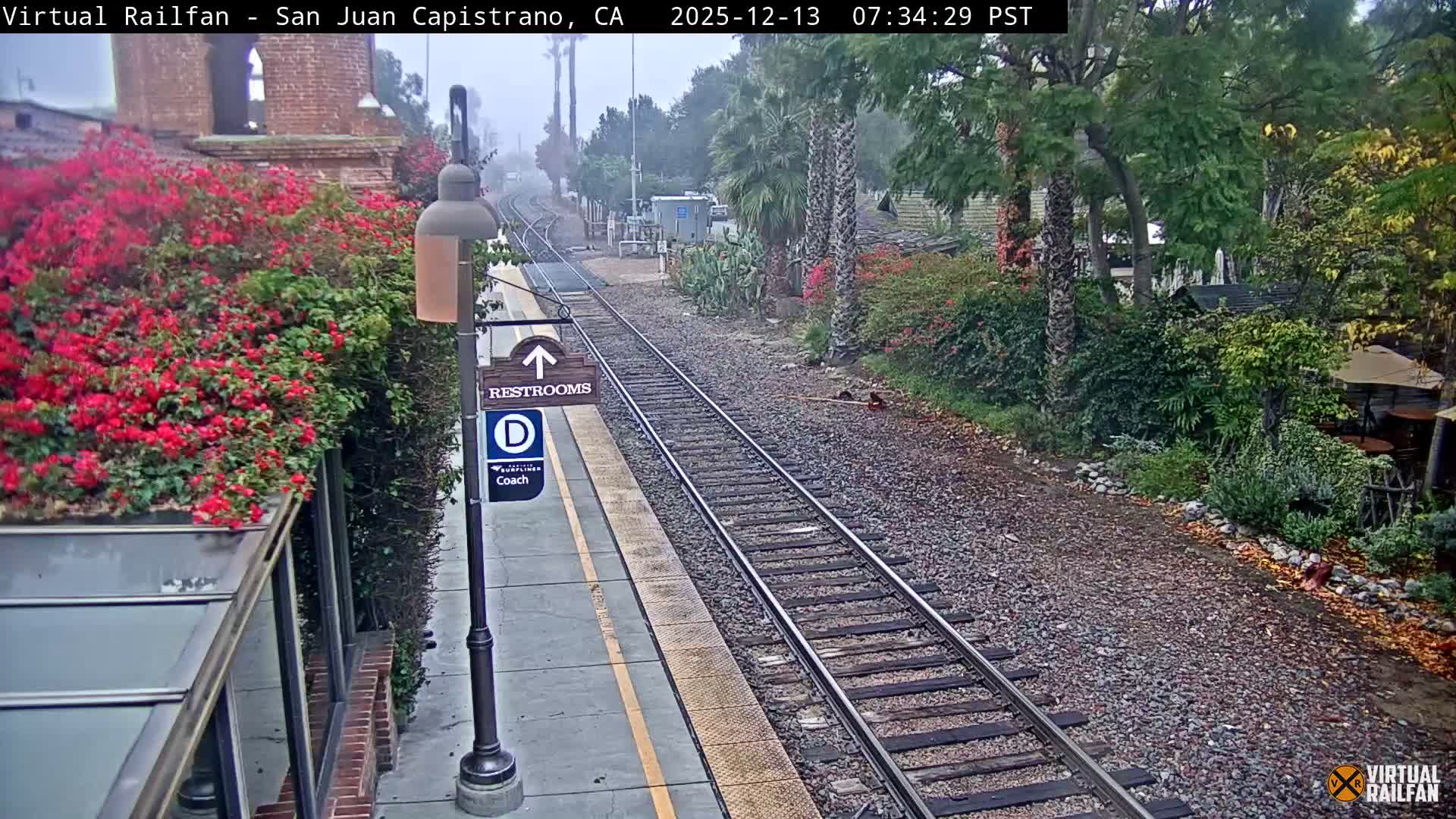 San Juan Capistrano Train Station Live Cam - San Juan Capistrano, Orange, California, USA
