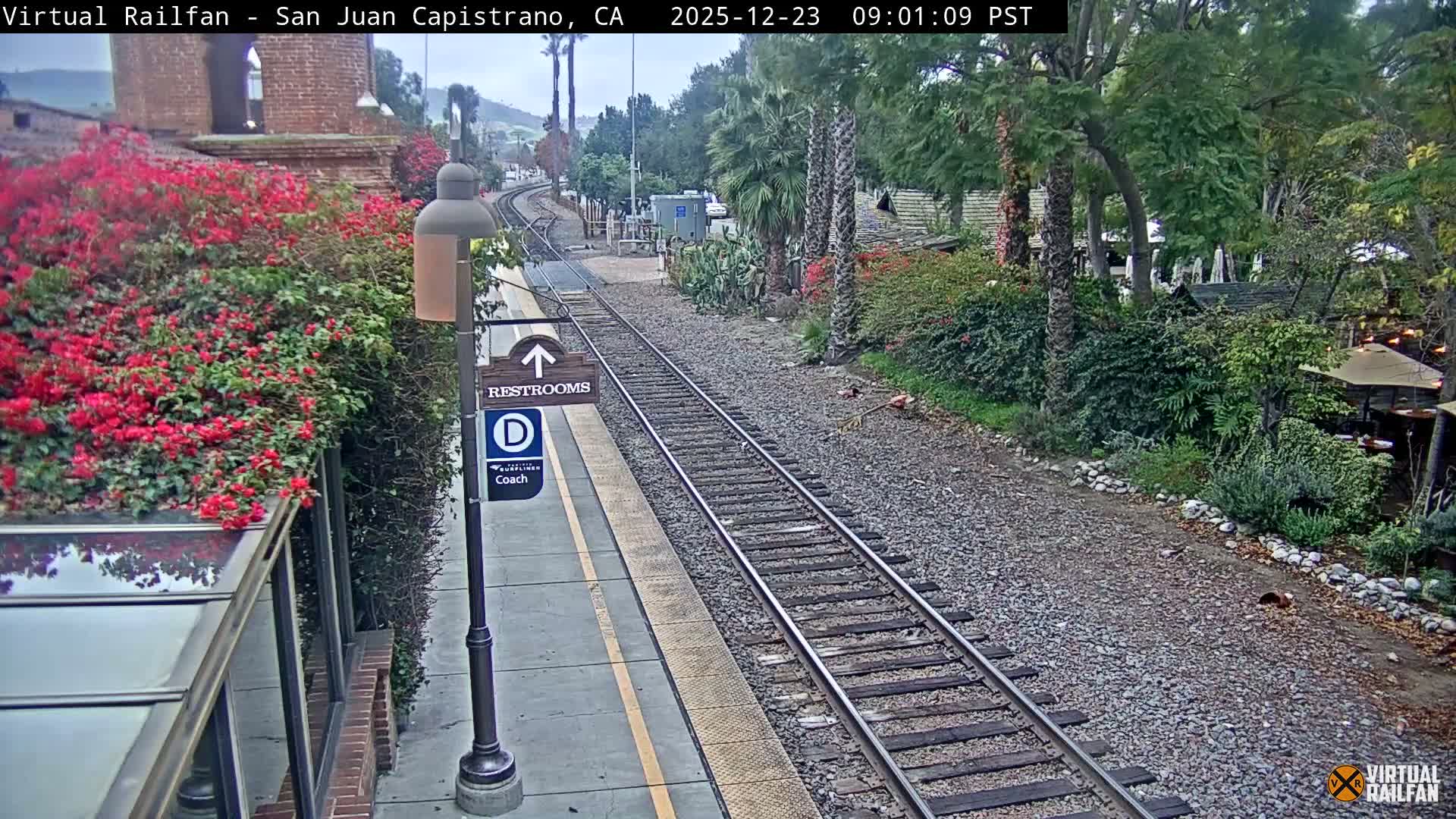 San Juan Capistrano Train Station Live Cam - San Juan Capistrano, Orange, California, USA