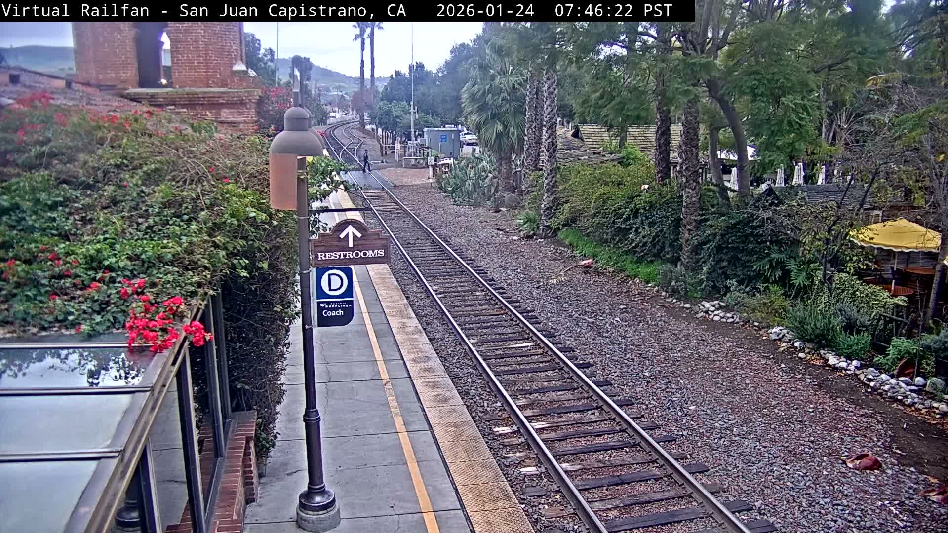 San Juan Capistrano Train Station Live Cam - San Juan Capistrano, Orange, California, USA
